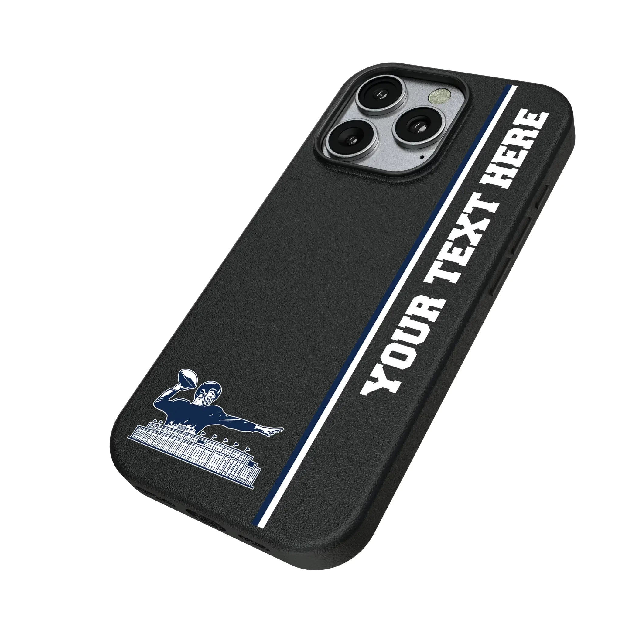 New York Giants 1960-1966 Historic Collection Personalized Sidebard iPhone MagSafe Compatible Phone Case for Apple iPhone - Isometric View