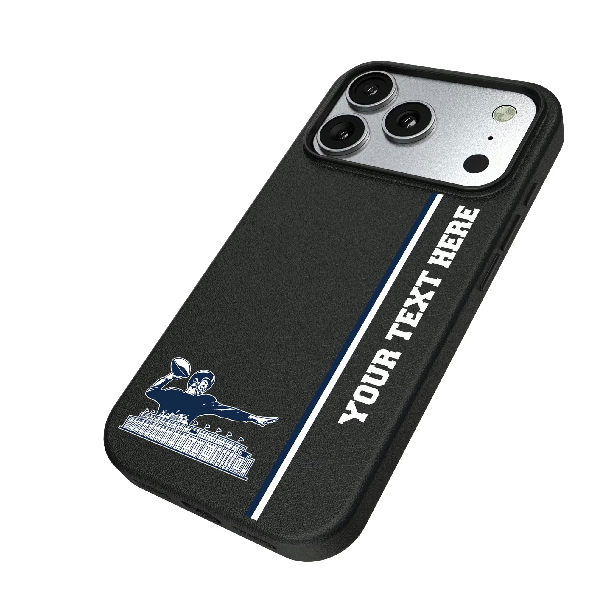 New York Giants 1960-1966 Historic Collection Personalized Sidebard iPhone MagSafe Compatible Phone Case for Apple iPhone - Isometric View#Device_iPhone 17 Pro