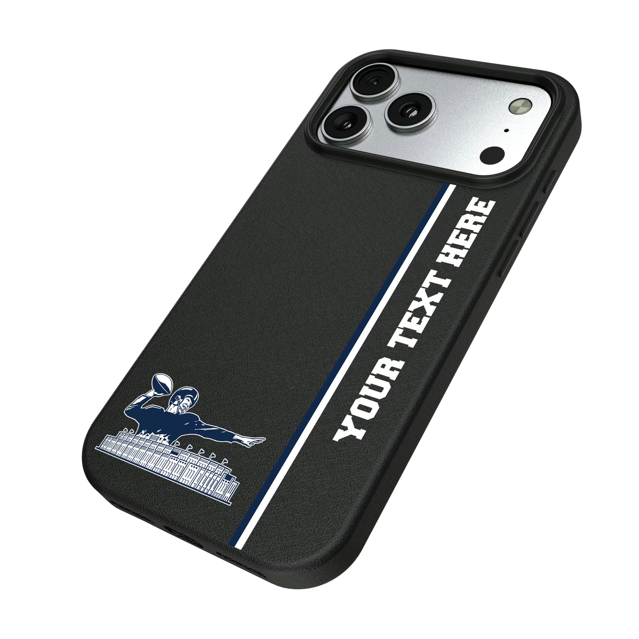 New York Giants 1960-1966 Historic Collection Personalized Sidebard iPhone MagSafe Compatible Phone Case for Apple iPhone - Isometric View#Device_iPhone 17 Pro Max