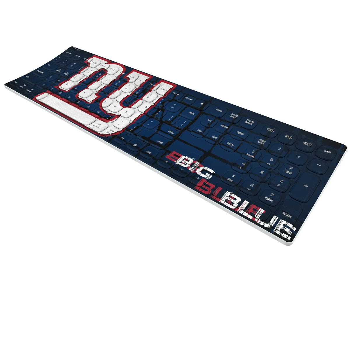 New York Giants Brick KKB605 Curved Wireless Keyboard - Isometric View