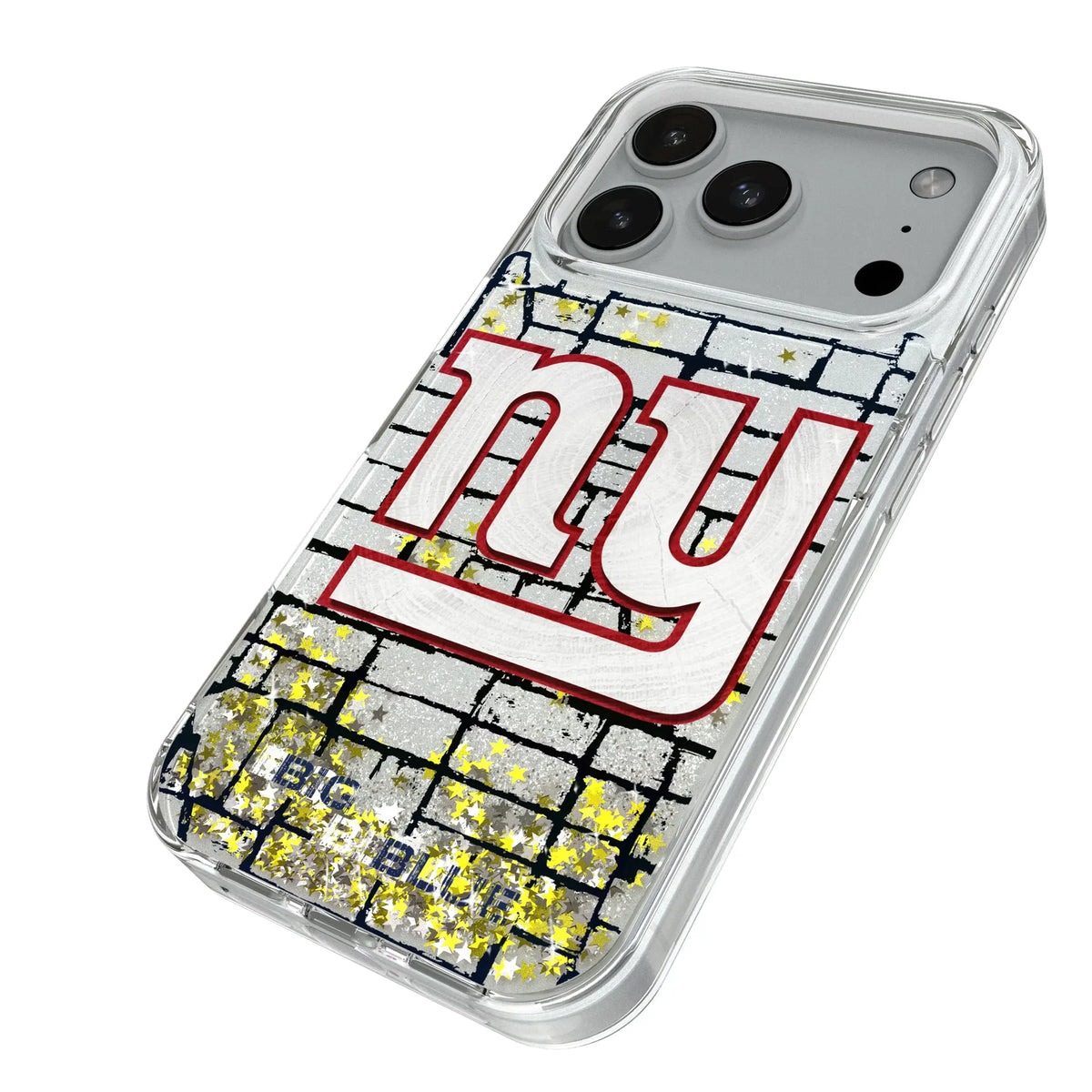 New York Giants Brick iPhone Glitter Phone Case for Apple iPhone - Isometric View#Device_iPhone 18 Pro