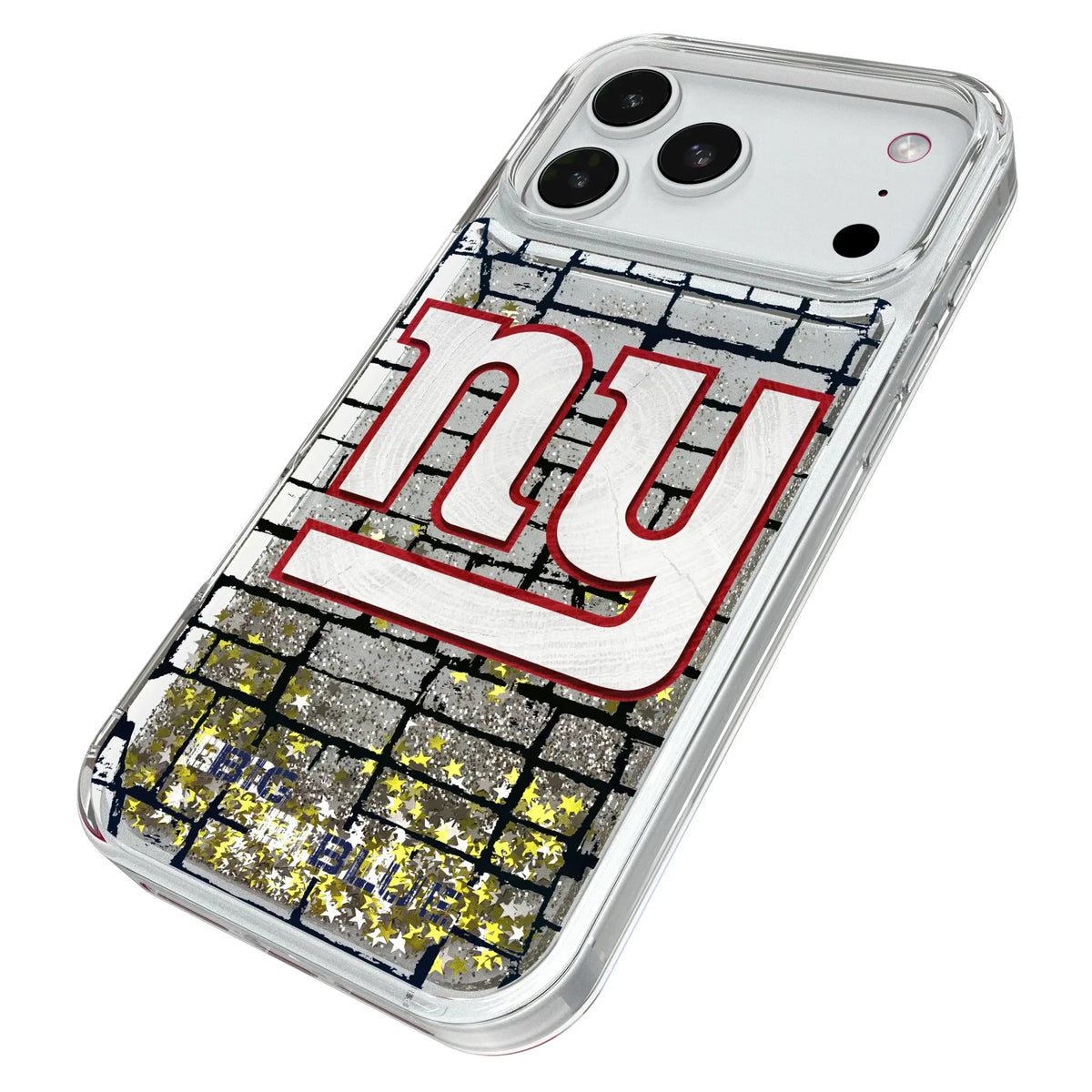 New York Giants Brick iPhone Glitter Phone Case for Apple iPhone - Isometric View#Device_iPhone 18 Pro Max