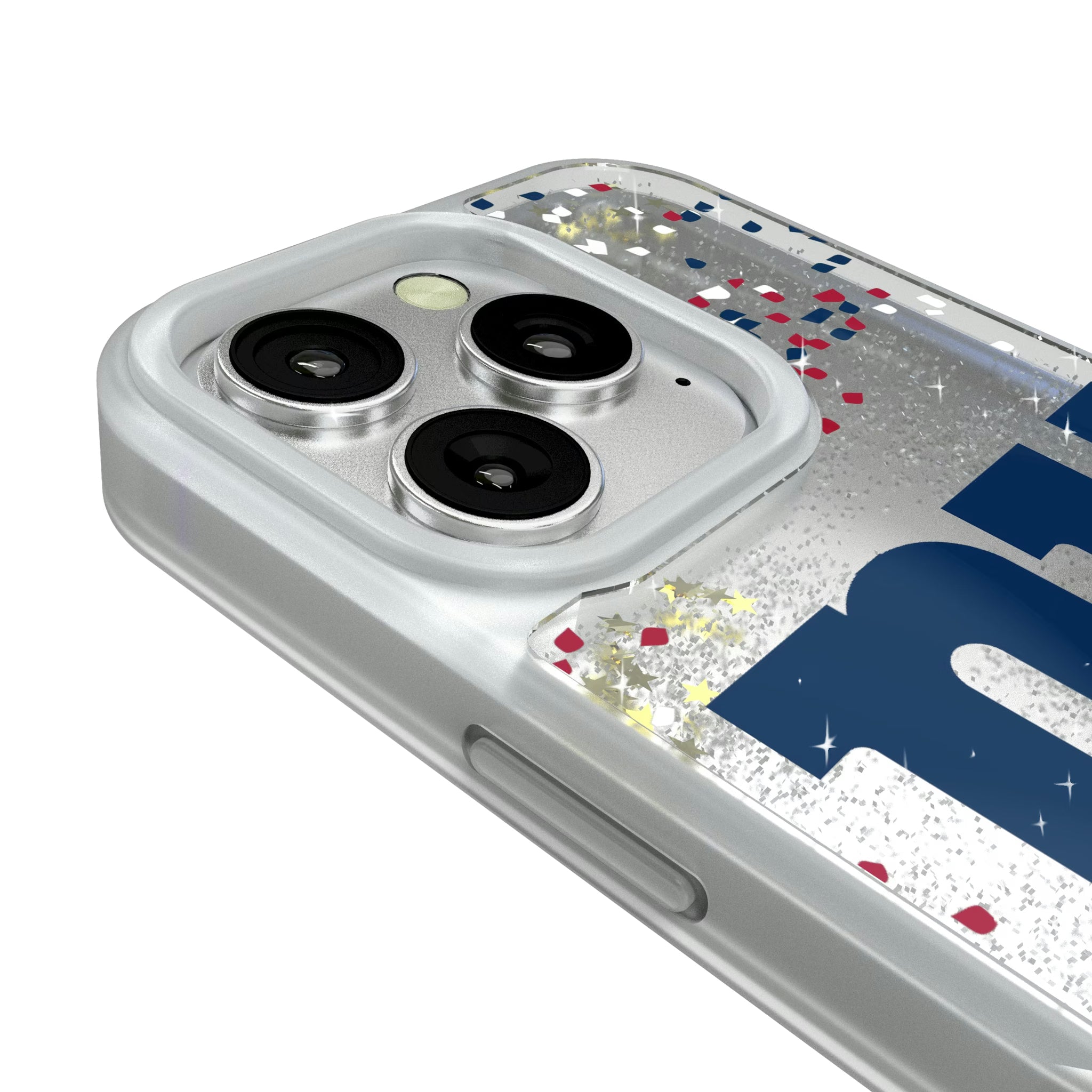 New York Giants Confetti iPhone Glitter Phone Case for Apple iPhone - Detail#Device_iPhone 16 Pro