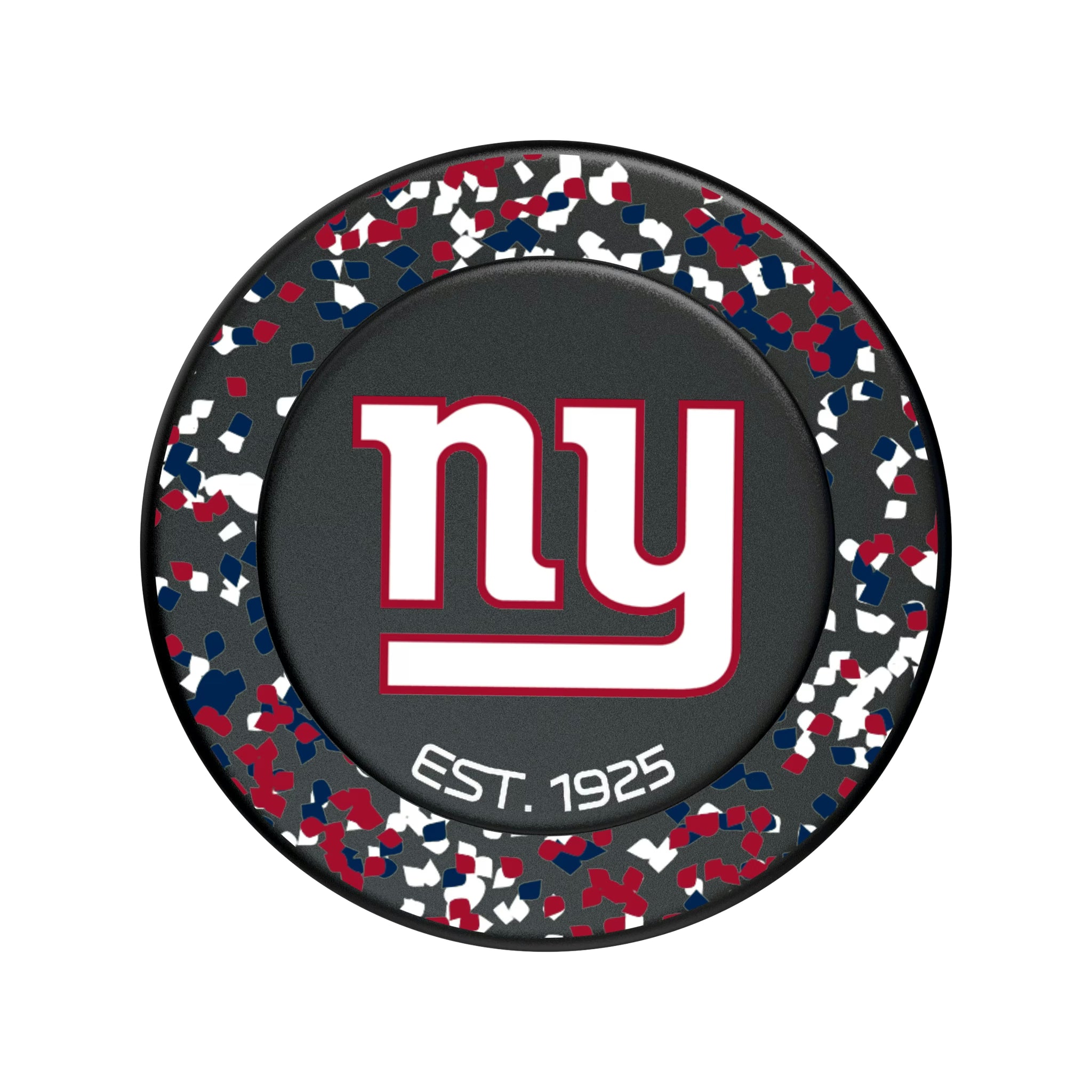 New York Giants Confetti Popsockets Round Magnetic
