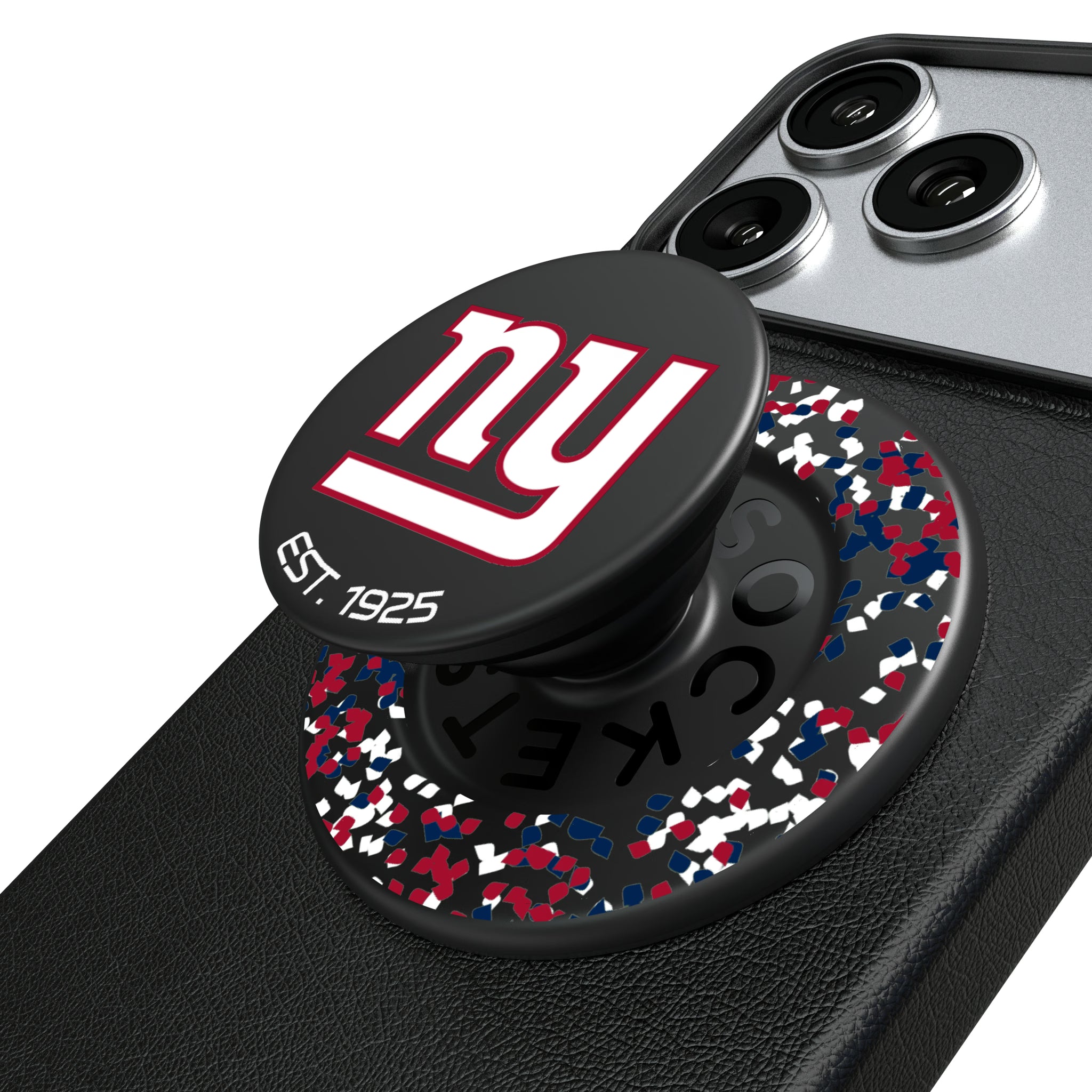 New York Giants Confetti Popsockets Round Magnetic