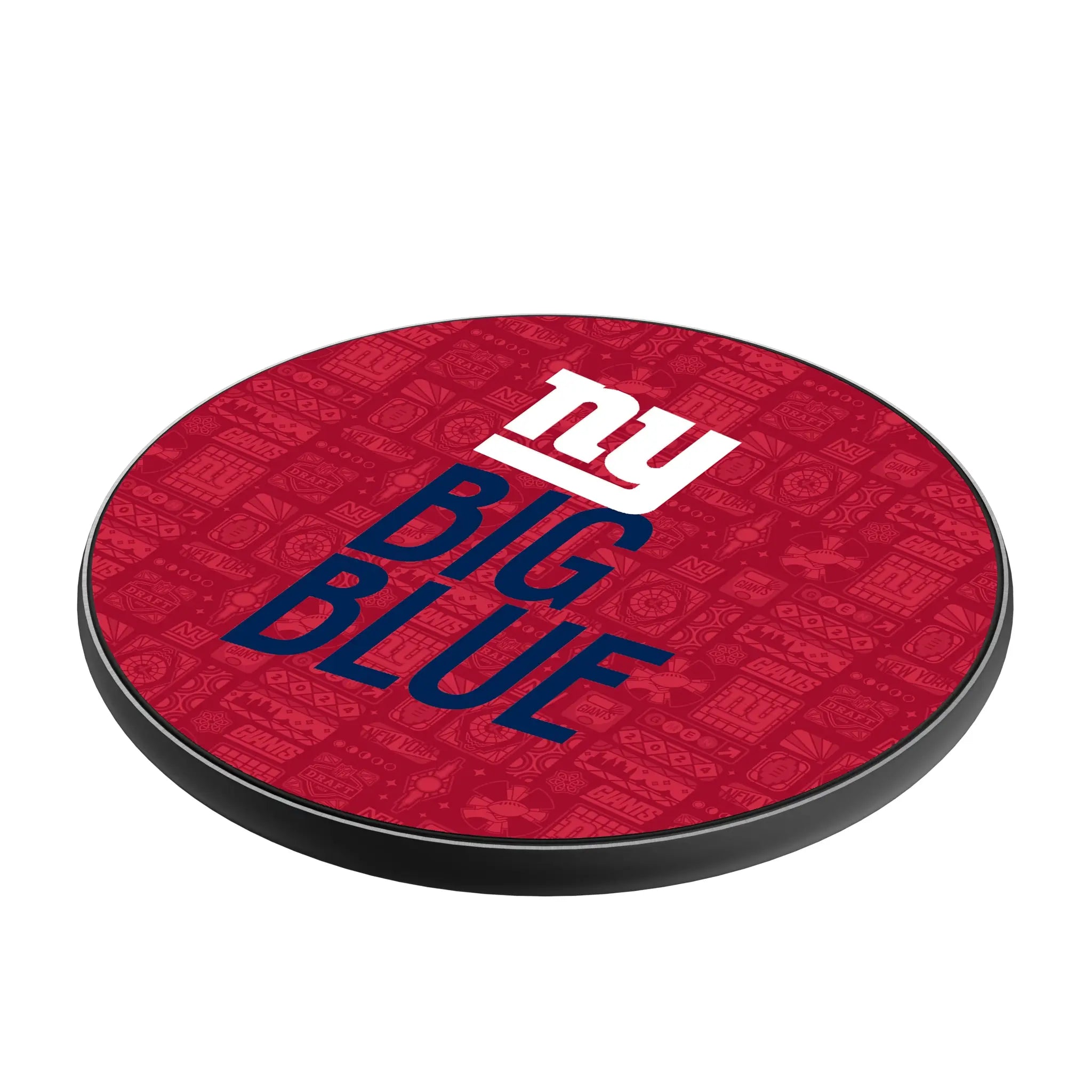 New York Giants Deco 15-Watt Wireless Charger - Isometric View