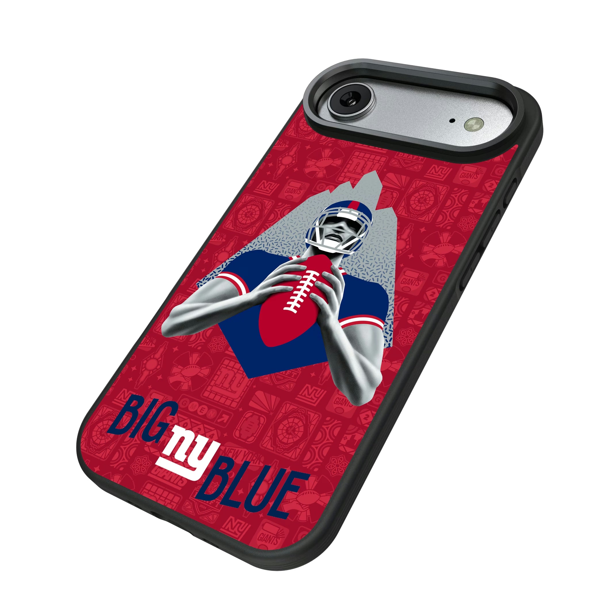 New York Giants Deco iPhone Bump Phone Case for Apple iPhone - Isometric View#Device_iPhone Air