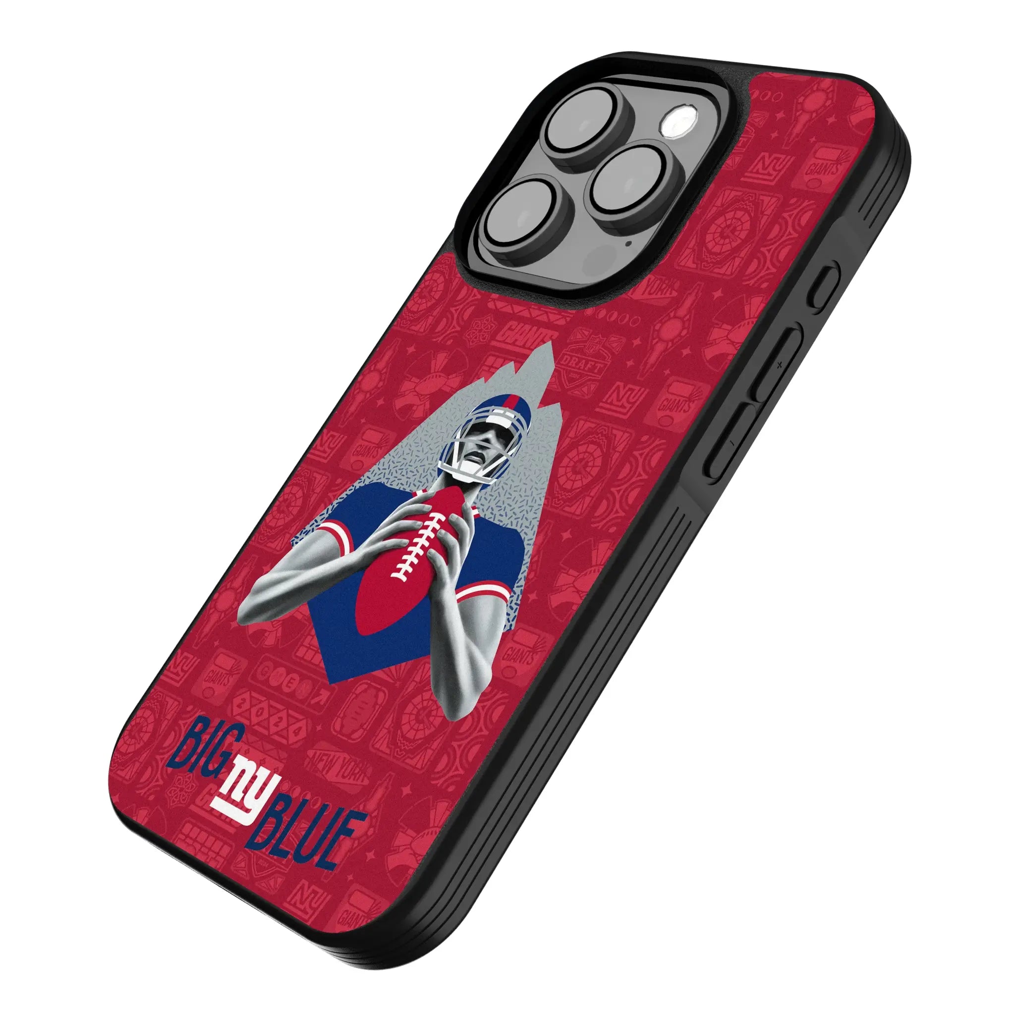 New York Giants Deco iPhone Bump Phone Case for Apple iPhone - Isometric View