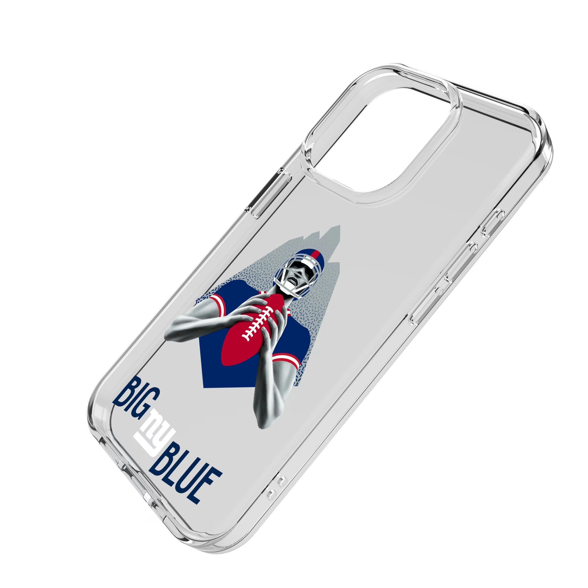 New York Giants Deco iPhone Clear Phone Case for Apple iPhone - Isometric View