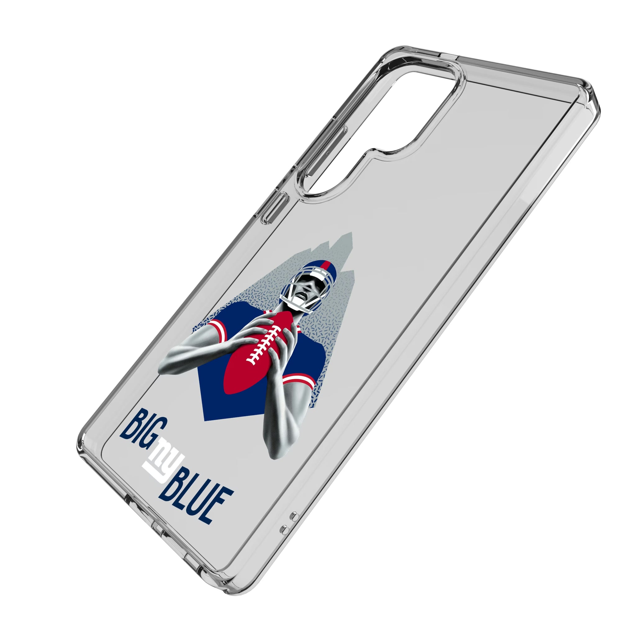 New York Giants Deco Galaxy Clear Phone Case for Samsung Galaxy - Isometric View