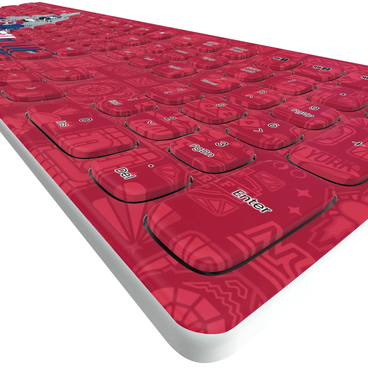 New York Giants Deco KKB605 Curved Wireless Keyboard - Detail