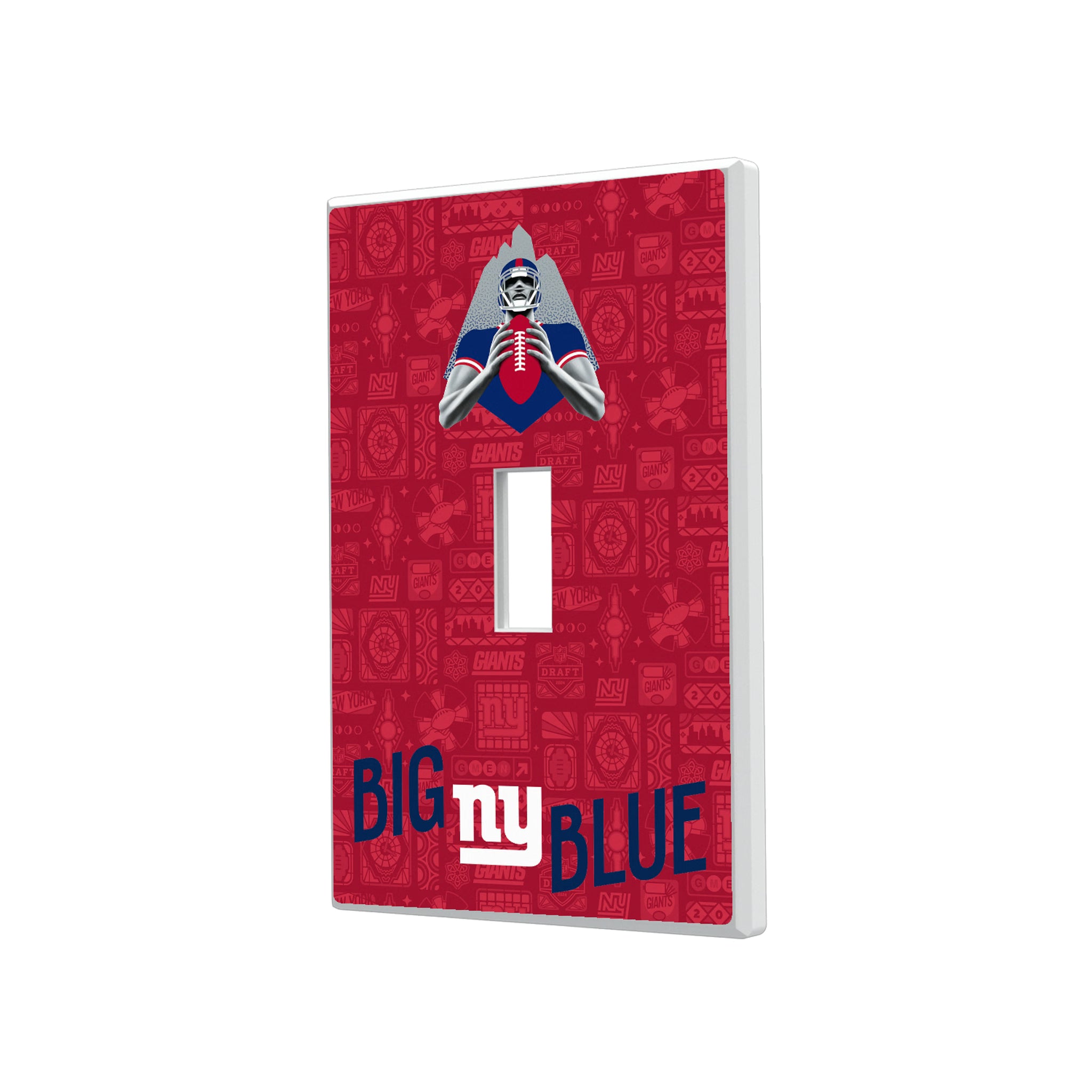 New York Giants Deco Hidden-Screw Light Switch Plate#Style_Single Toggle