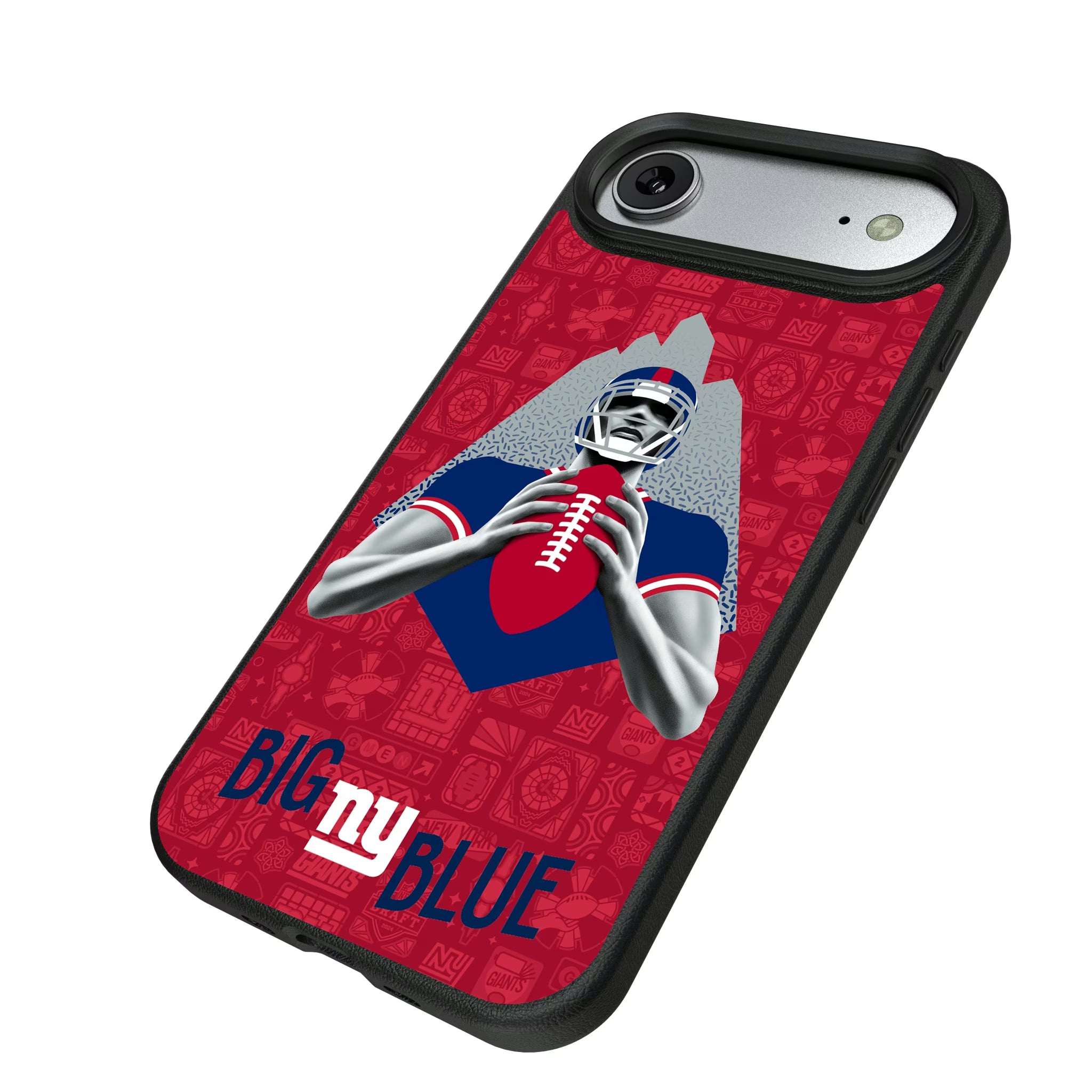 New York Giants Deco iPhone MagSafe Compatible Phone Case for Apple iPhone - Isometric View#Device_iPhone Air