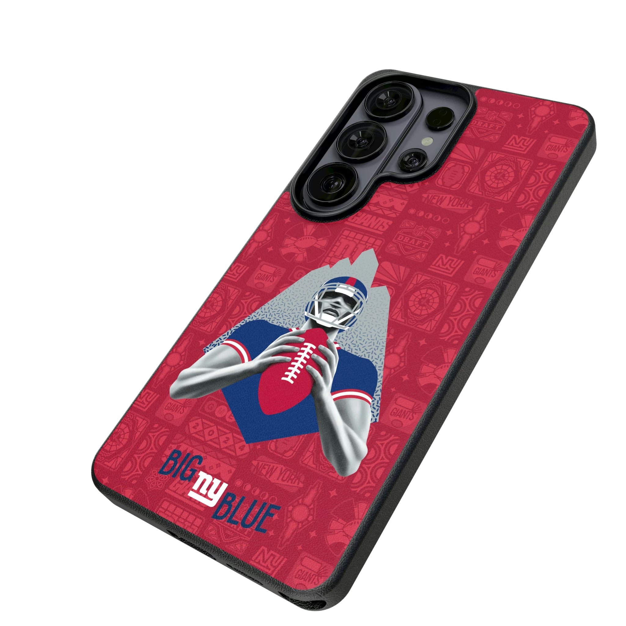 New York Giants Deco Galaxy MagSafe Compatible Phone Case for Samsung Galaxy - Isometric View