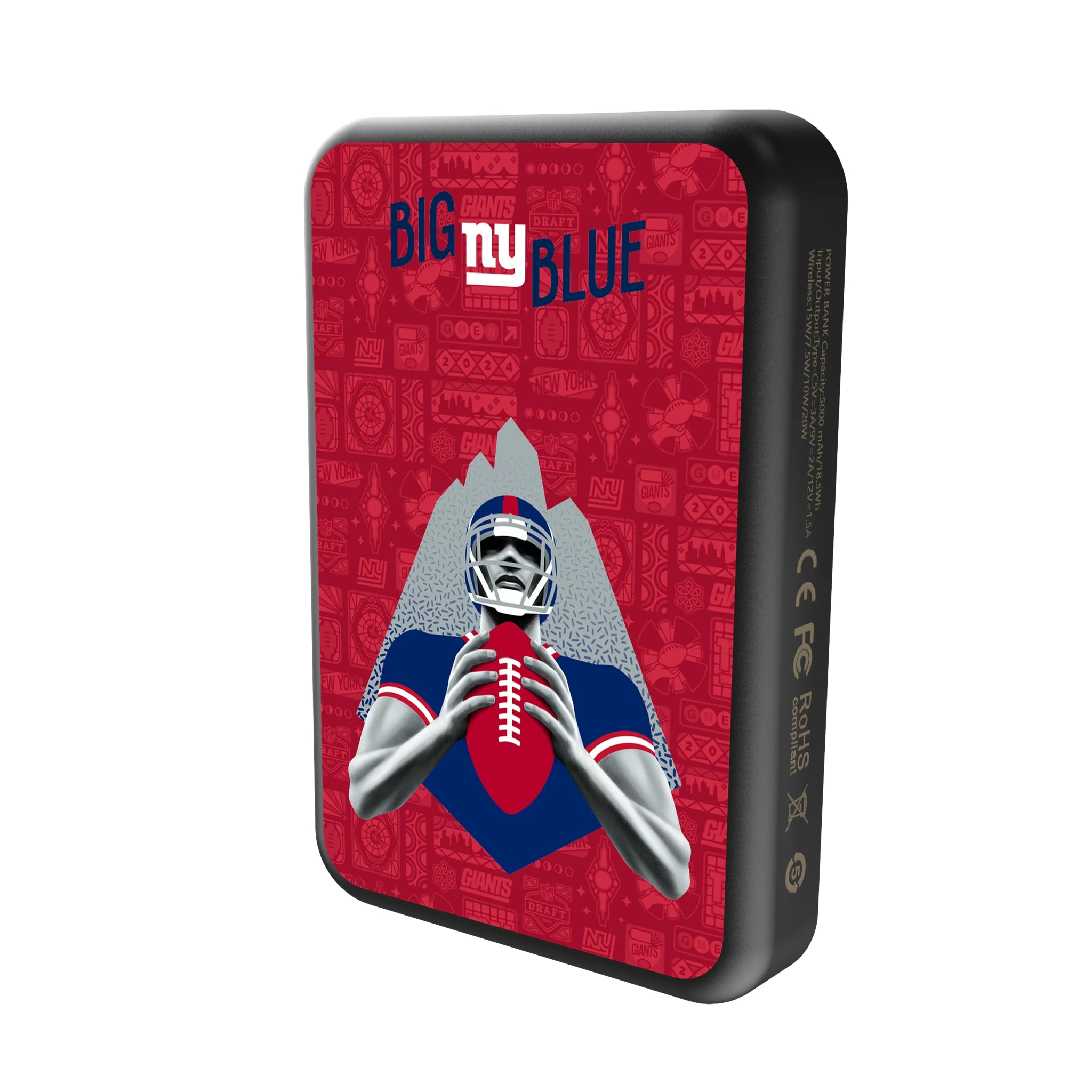 New York Giants Deco Wireless Mag Power Bank