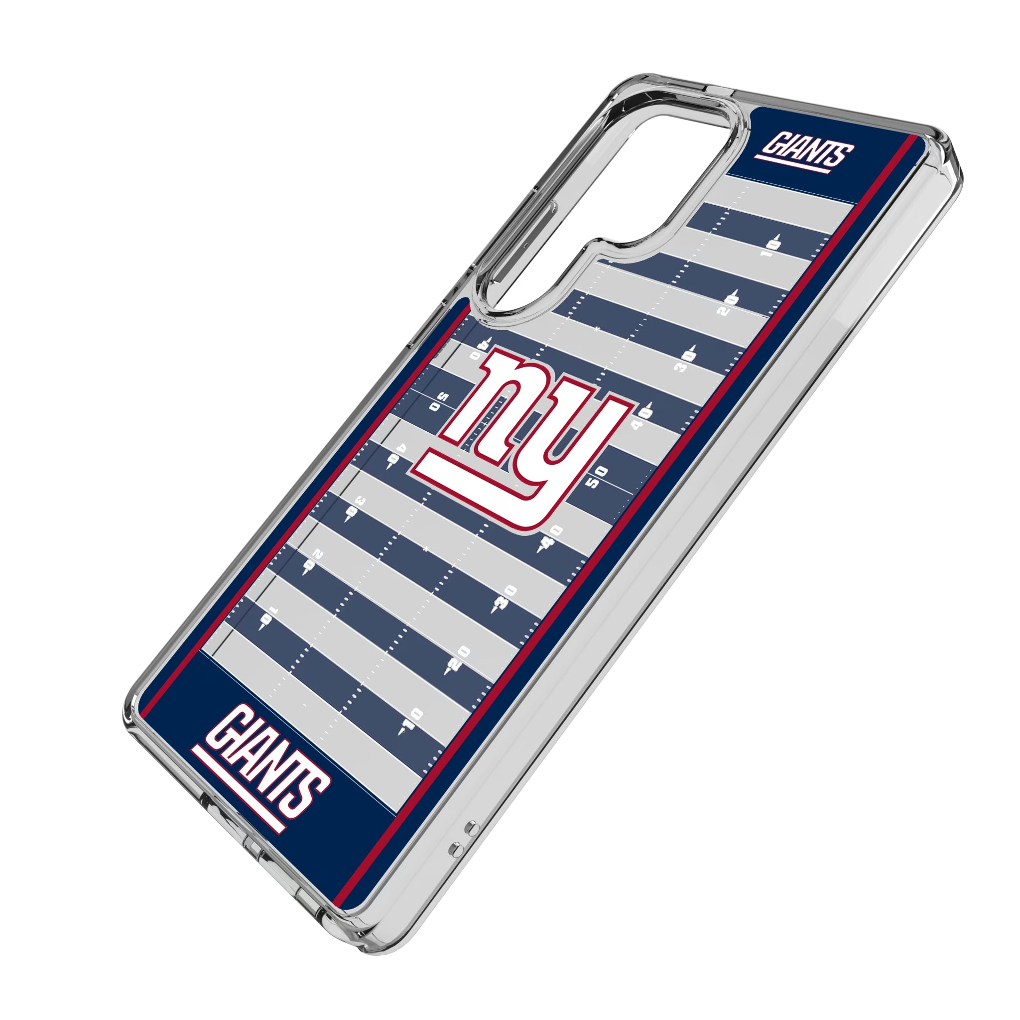 New York Giants Field Galaxy Clear Phone Case for Samsung Galaxy - Isometric View