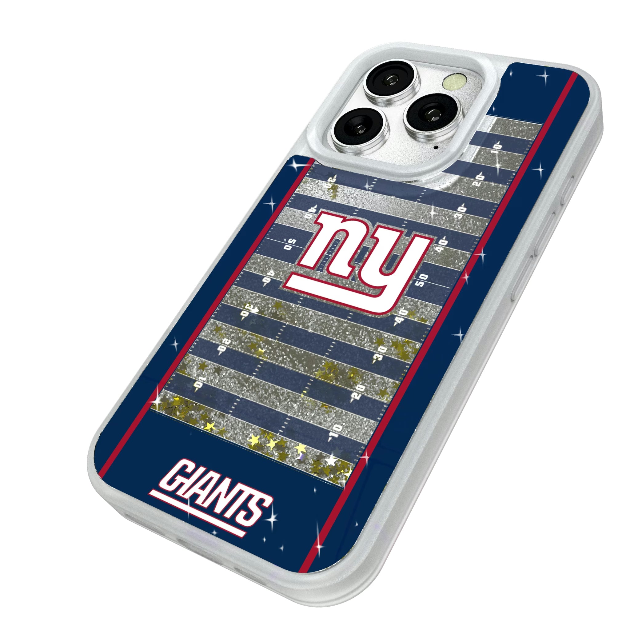 New York Giants Field iPhone Glitter Phone Case for Apple iPhone - Isometric View#Device_iPhone 16 Pro