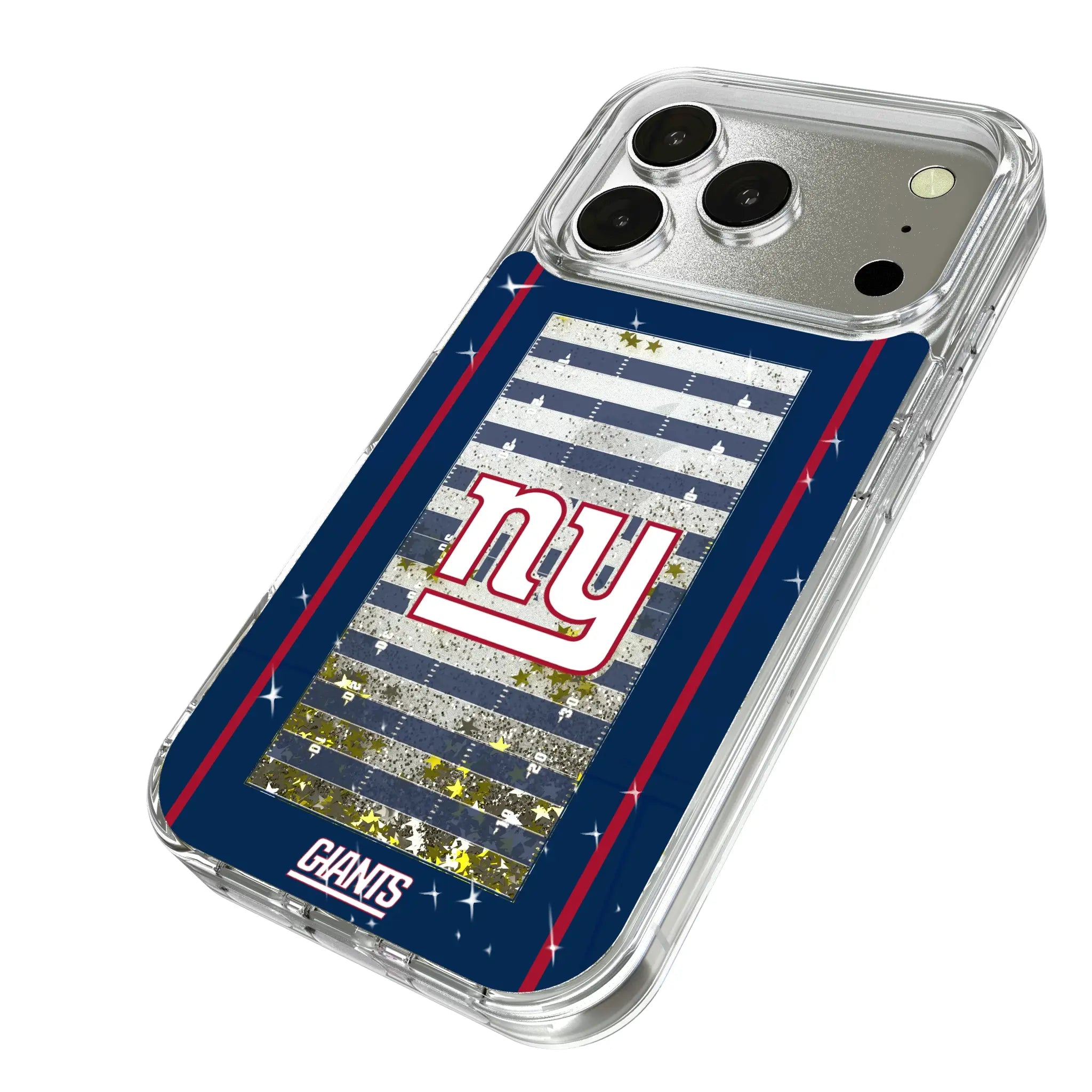 New York Giants Field iPhone Glitter Phone Case for Apple iPhone - Isometric View