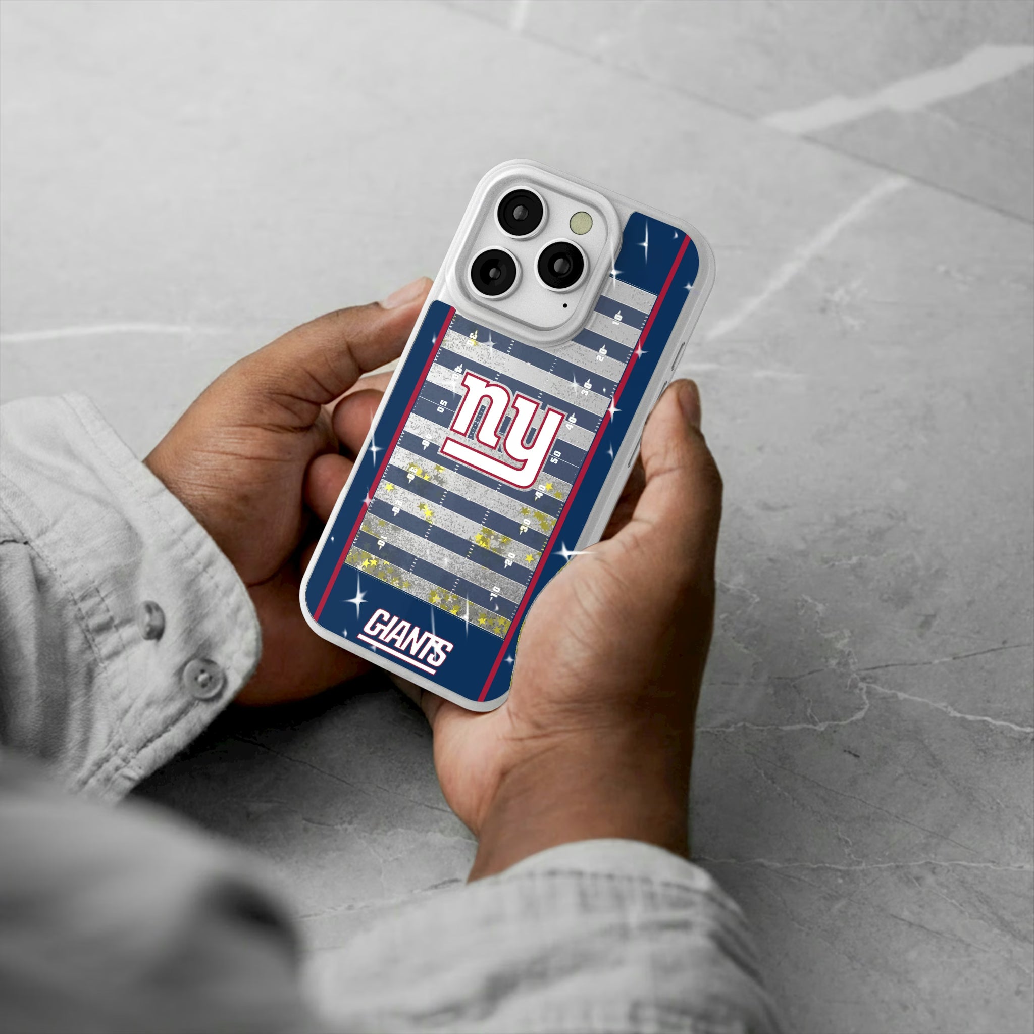 New York Giants Field iPhone Glitter Phone Case for Apple iPhone - Lifestyle#Device_iPhone 16 Pro