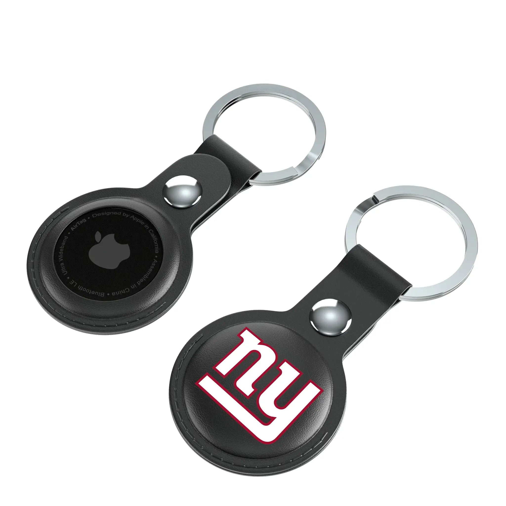 New York Giants Insignia AirTag Black Airtag Holder 2-Pack - Isometric View