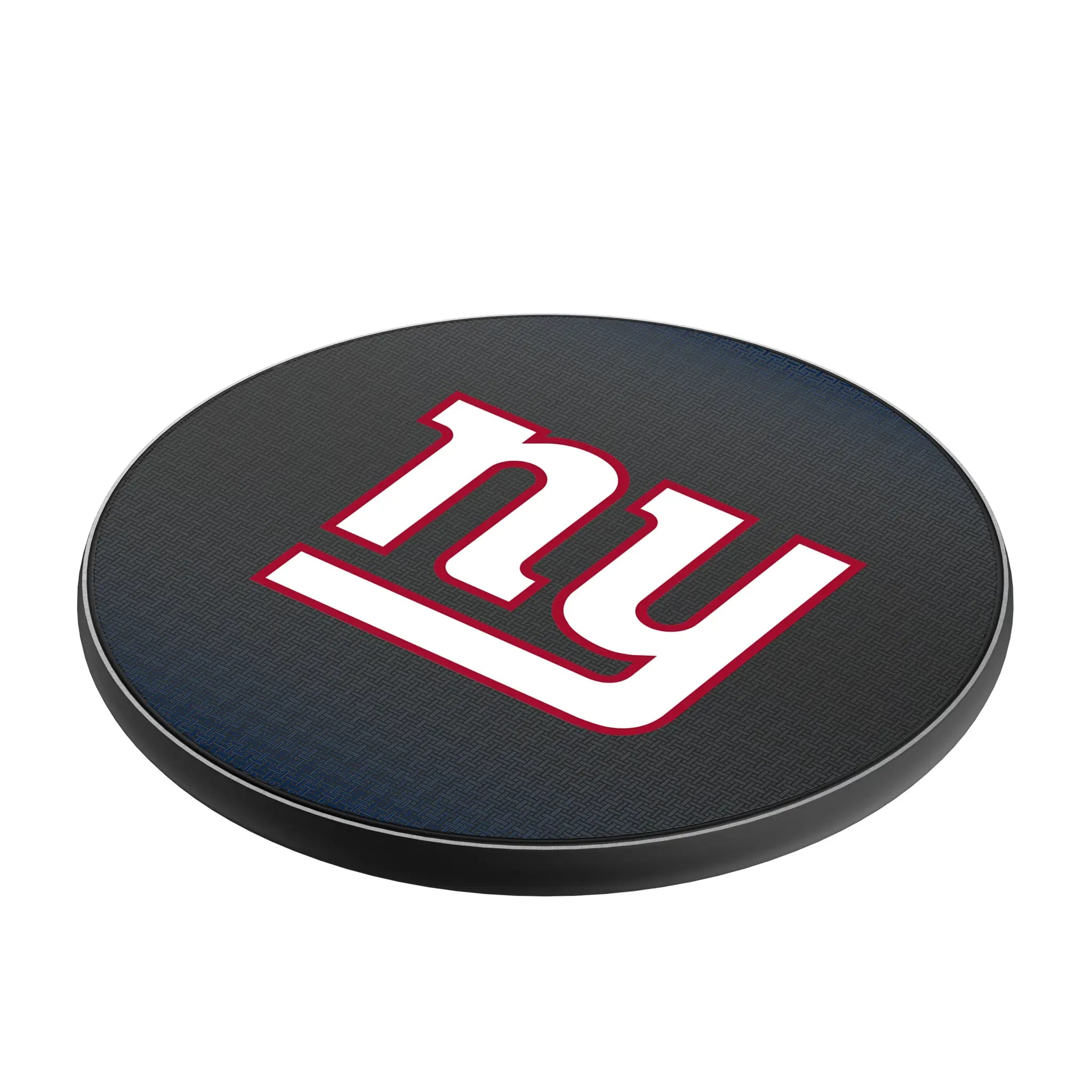 New York Giants Linen 15-Watt Wireless Charger - Isometric View