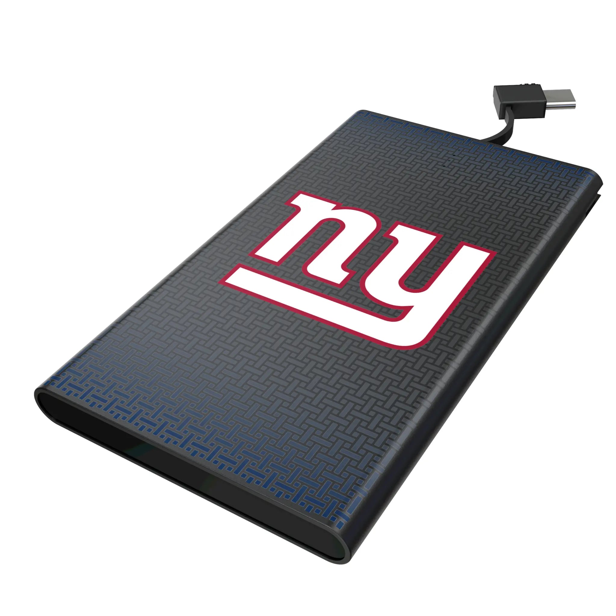 New York Giants Linen 5000mAh Flat Power Bank