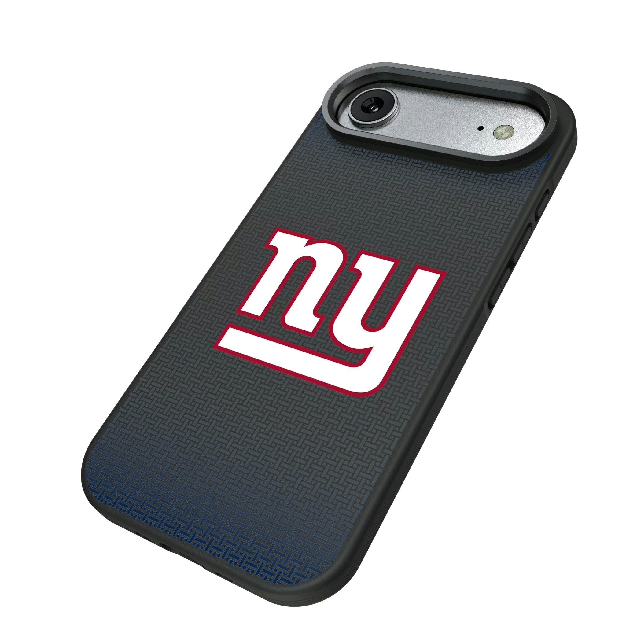 New York Giants Linen iPhone Bump Phone Case for Apple iPhone - Isometric View#Device_iPhone Air