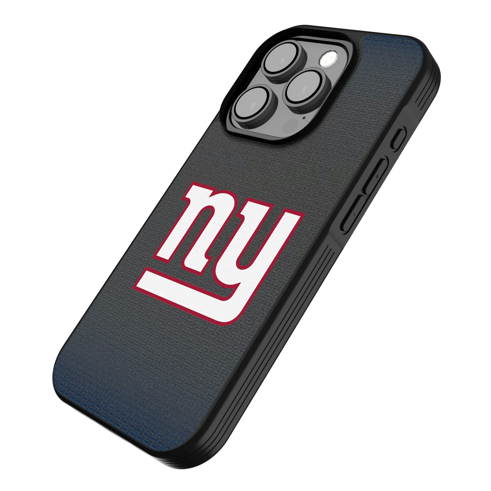New York Giants Linen iPhone Bump Phone Case for Apple iPhone - Isometric View