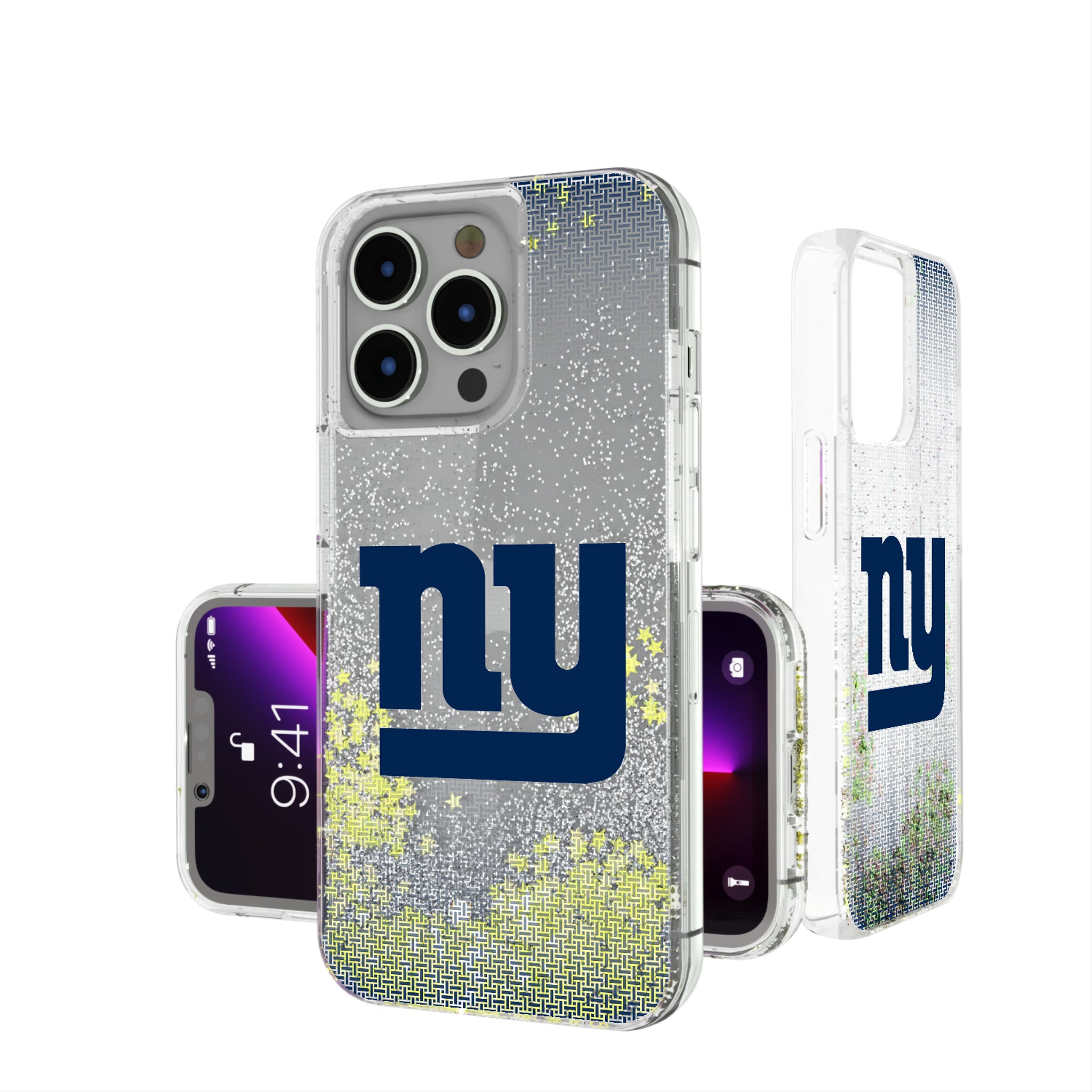 New York Giants Linen iPhone Glitter Phone Case for Apple iPhone