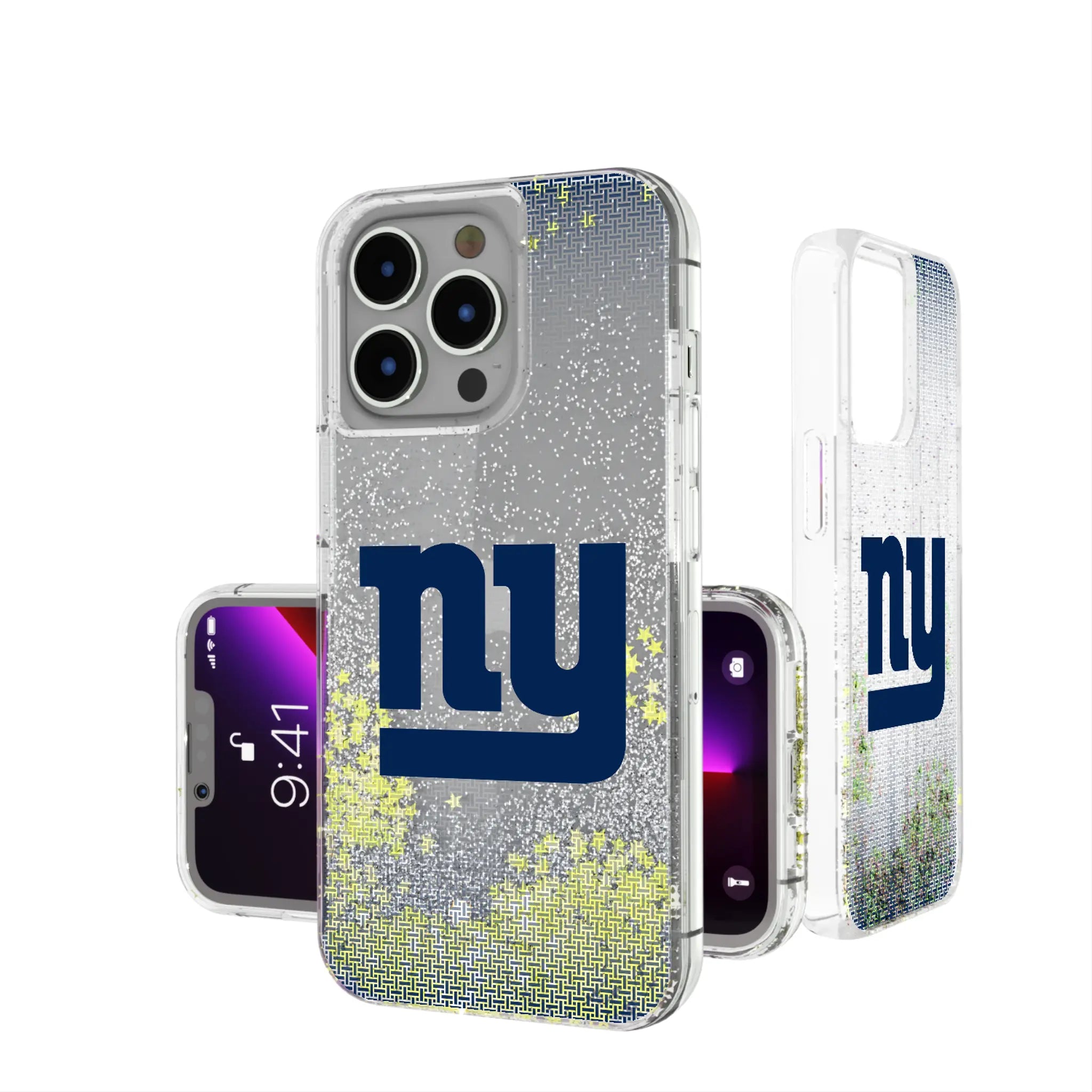 New York Giants Linen iPhone Glitter Phone Case for Apple iPhone