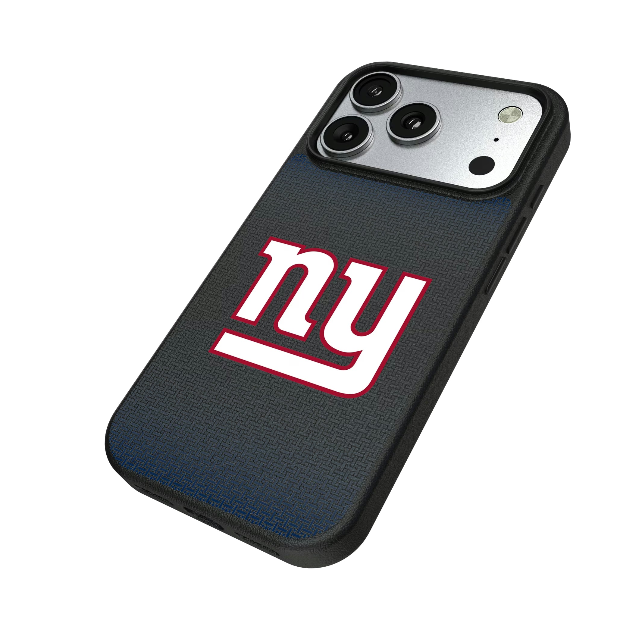 New York Giants Linen iPhone MagSafe Compatible Phone Case for Apple iPhone - Isometric View#Device_iPhone 17 Pro