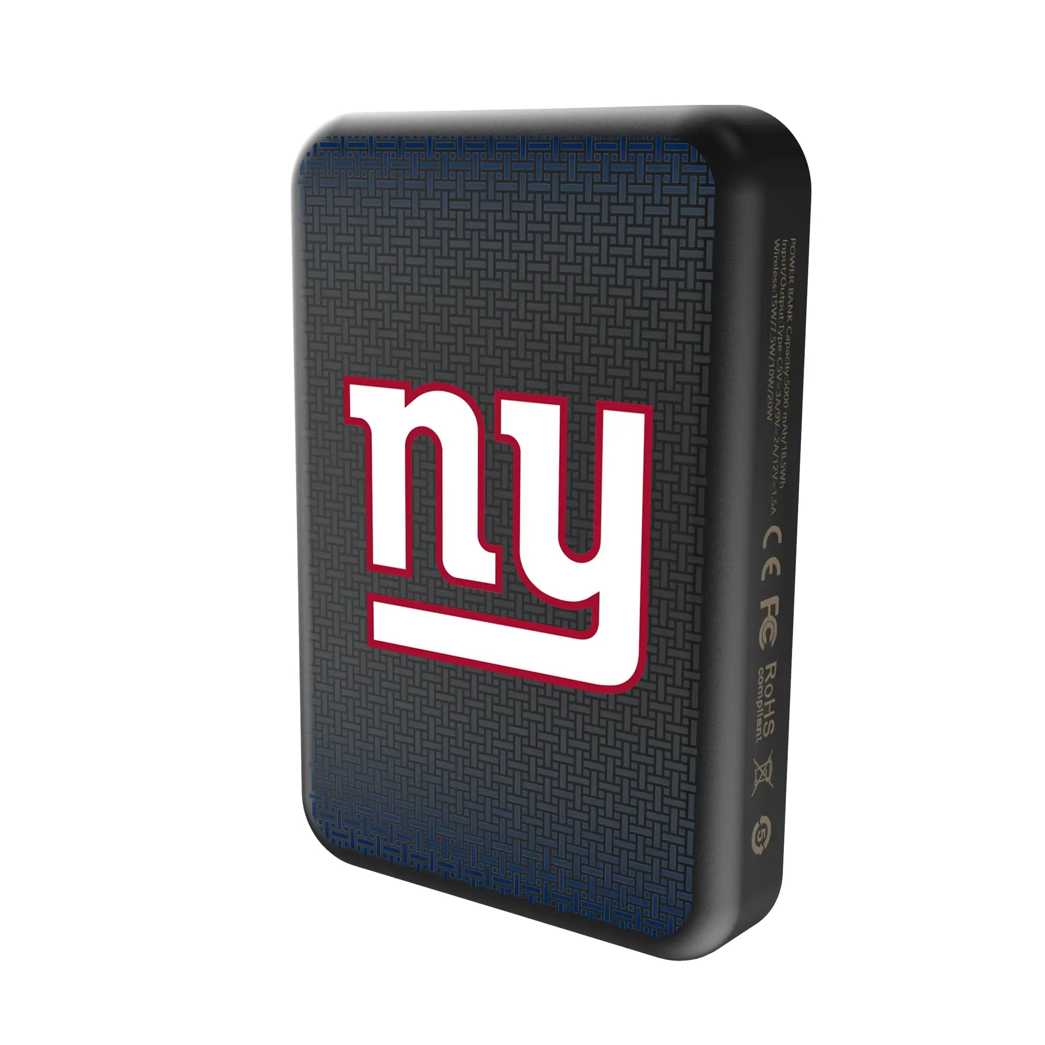 New York Giants Linen Wireless Mag Power Bank