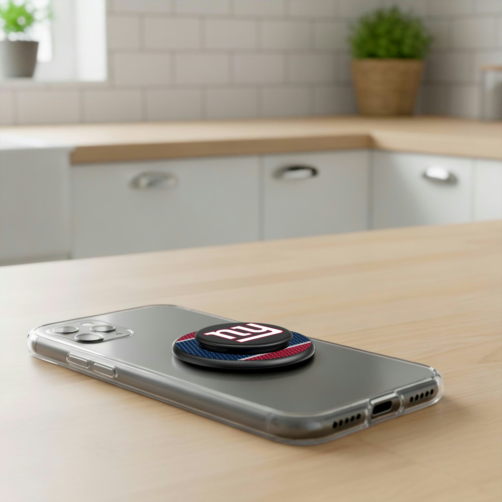 New York Giants Mesh Popsockets Round Magnetic - Lifestyle