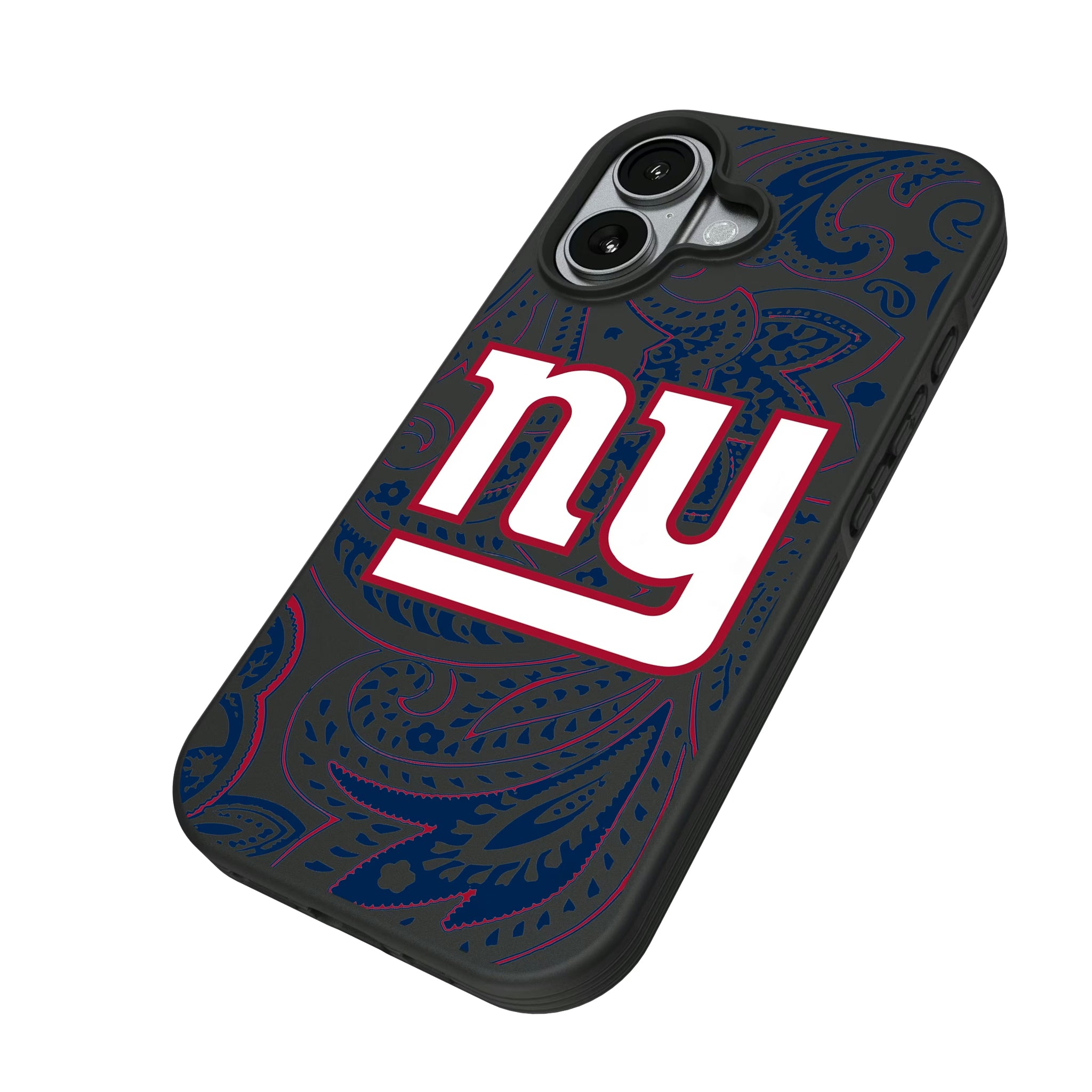 New York Giants Paisley iPhone Bump Phone Case for Apple iPhone - Isometric View#Device_iPhone 17