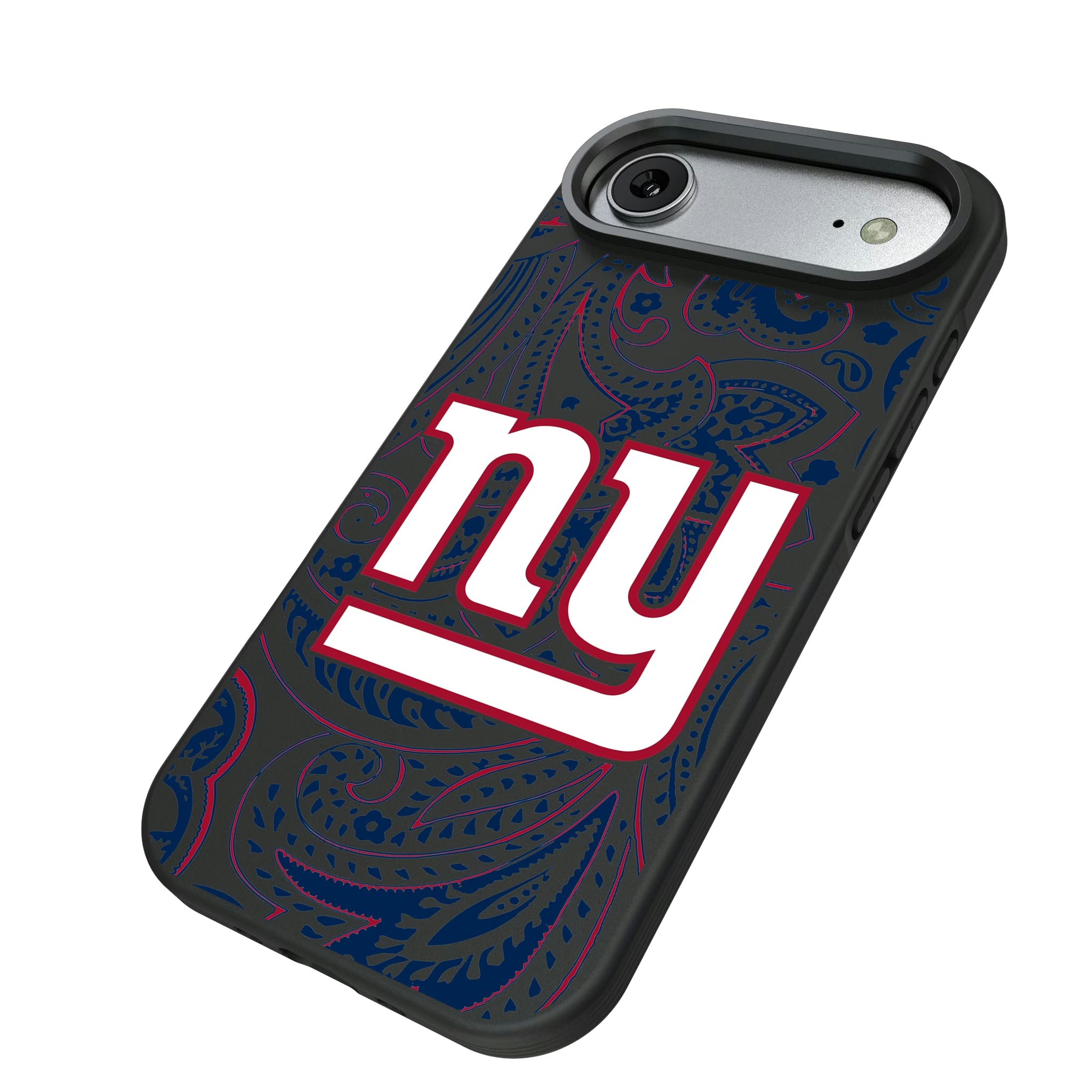 New York Giants Paisley iPhone Bump Phone Case for Apple iPhone - Isometric View#Device_iPhone Air