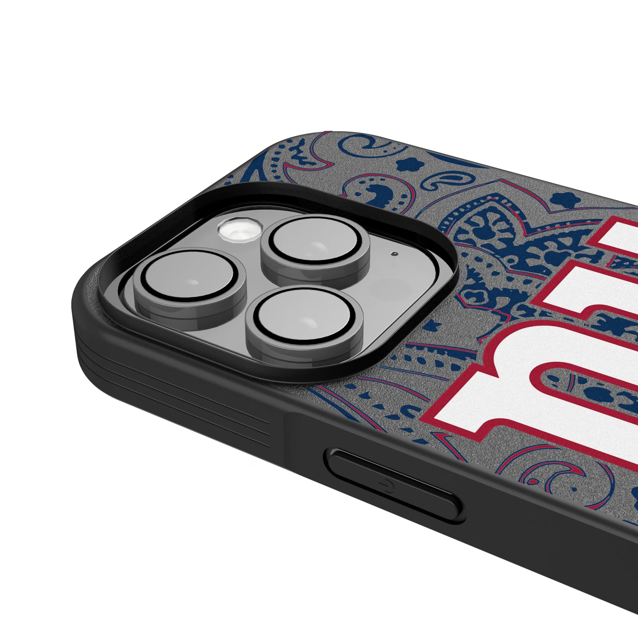 New York Giants Paisley iPhone Bump Phone Case for Apple iPhone - Detail