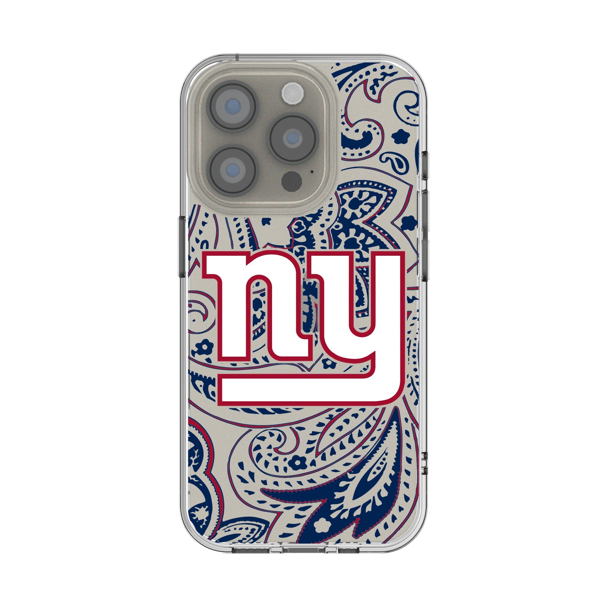 New York Giants Paisley iPhone Clear Phone Case for Apple iPhone