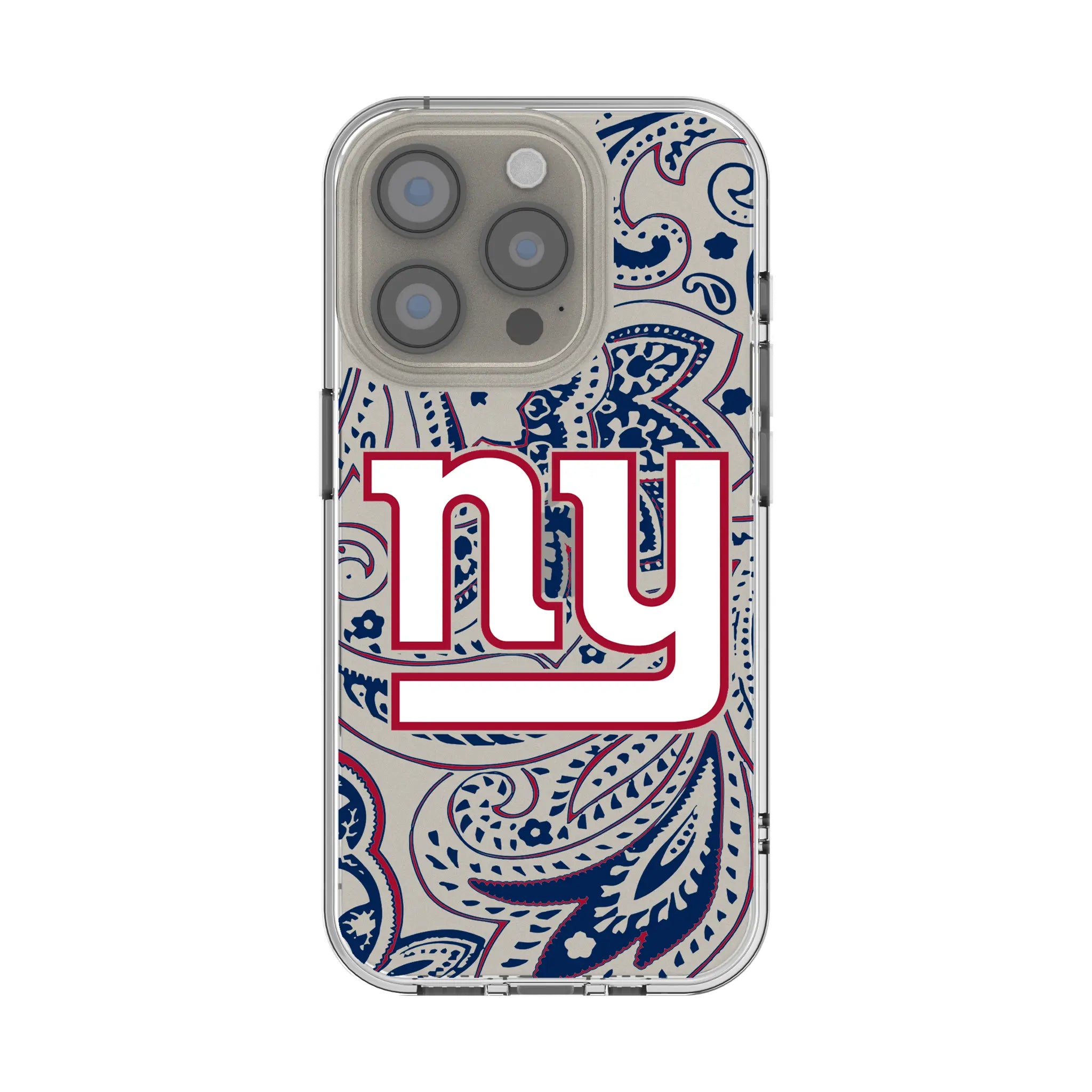 New York Giants Paisley iPhone Clear Phone Case for Apple iPhone