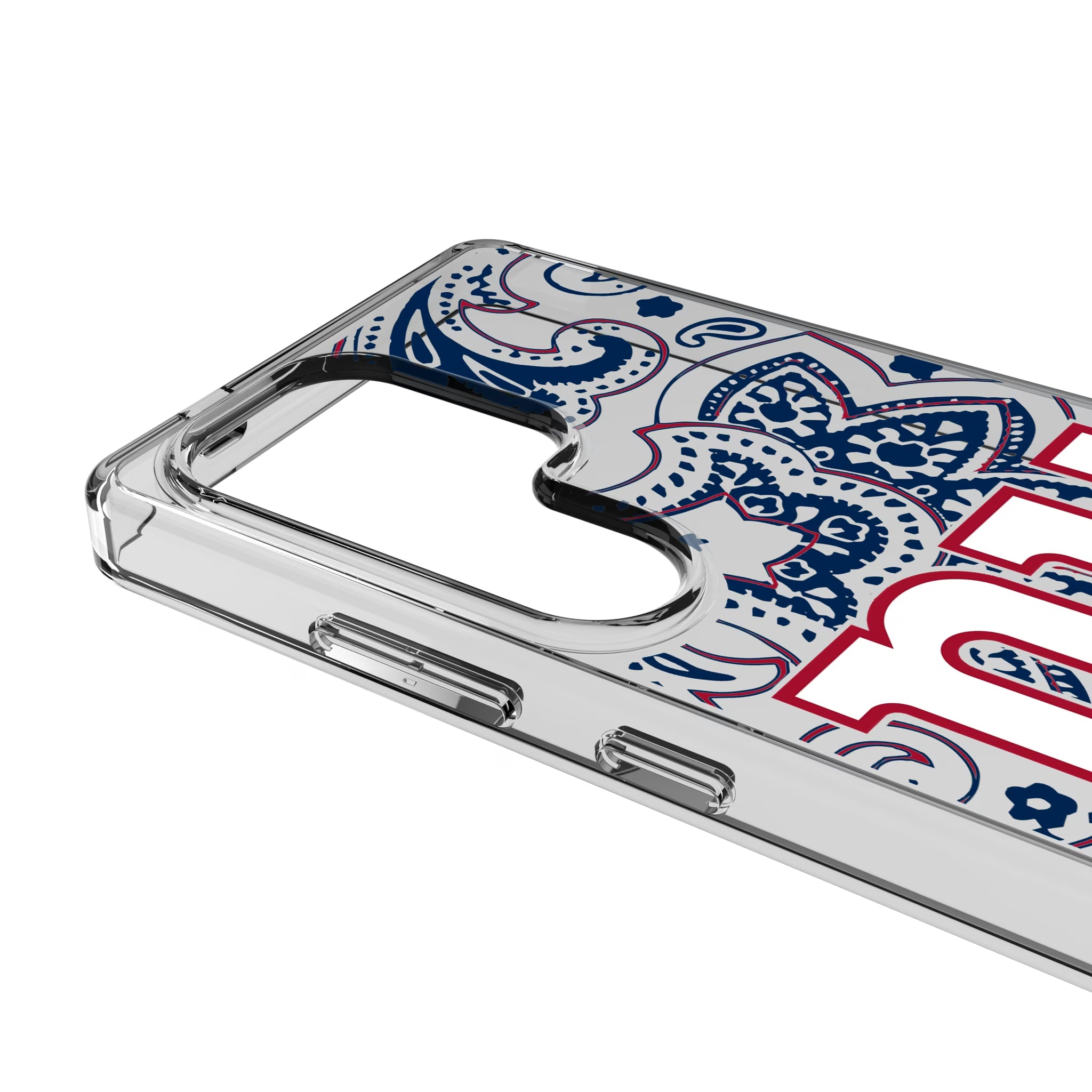 New York Giants Paisley Galaxy Clear Phone Case for Samsung Galaxy - Detail