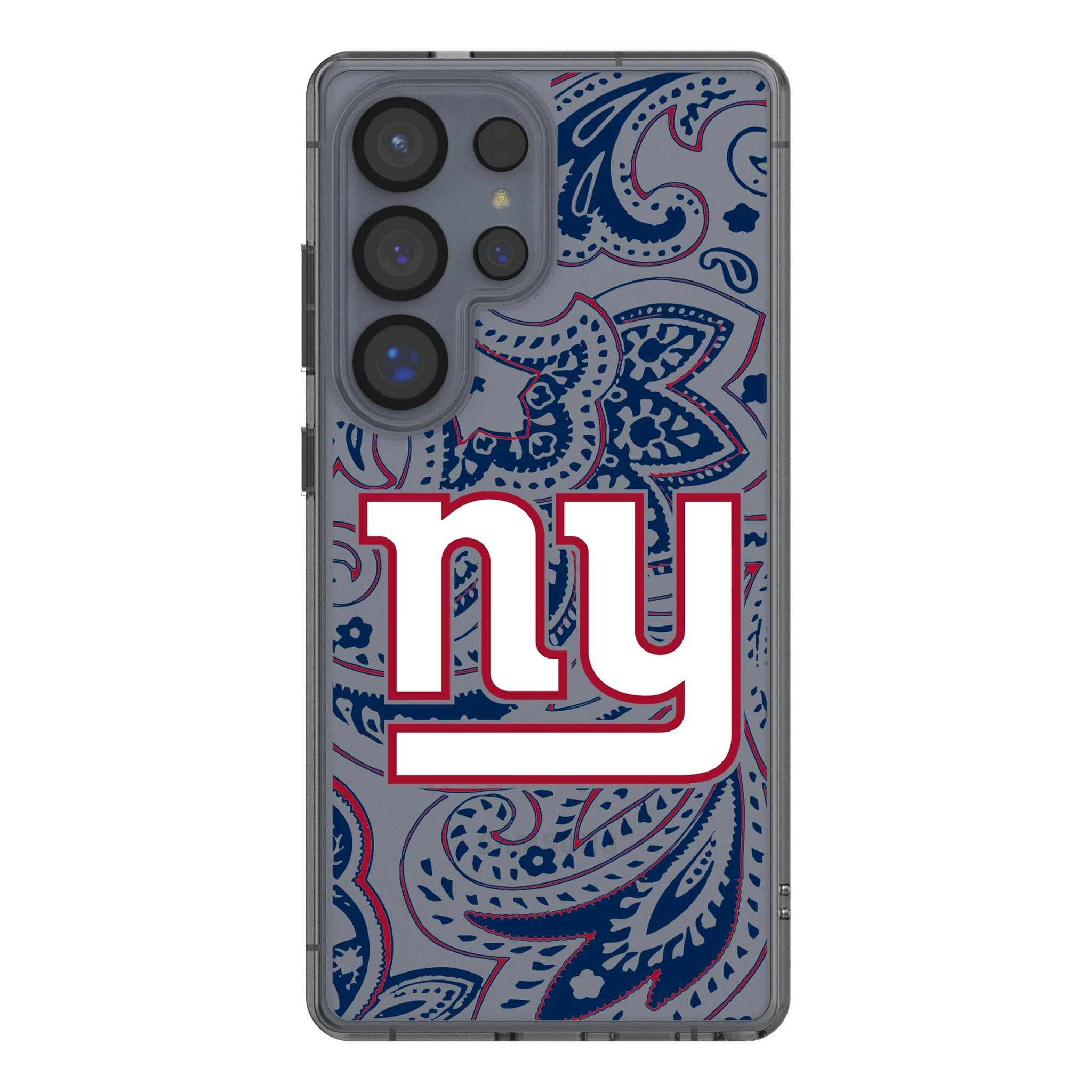 New York Giants Paisley Galaxy Clear Phone Case for Samsung Galaxy
