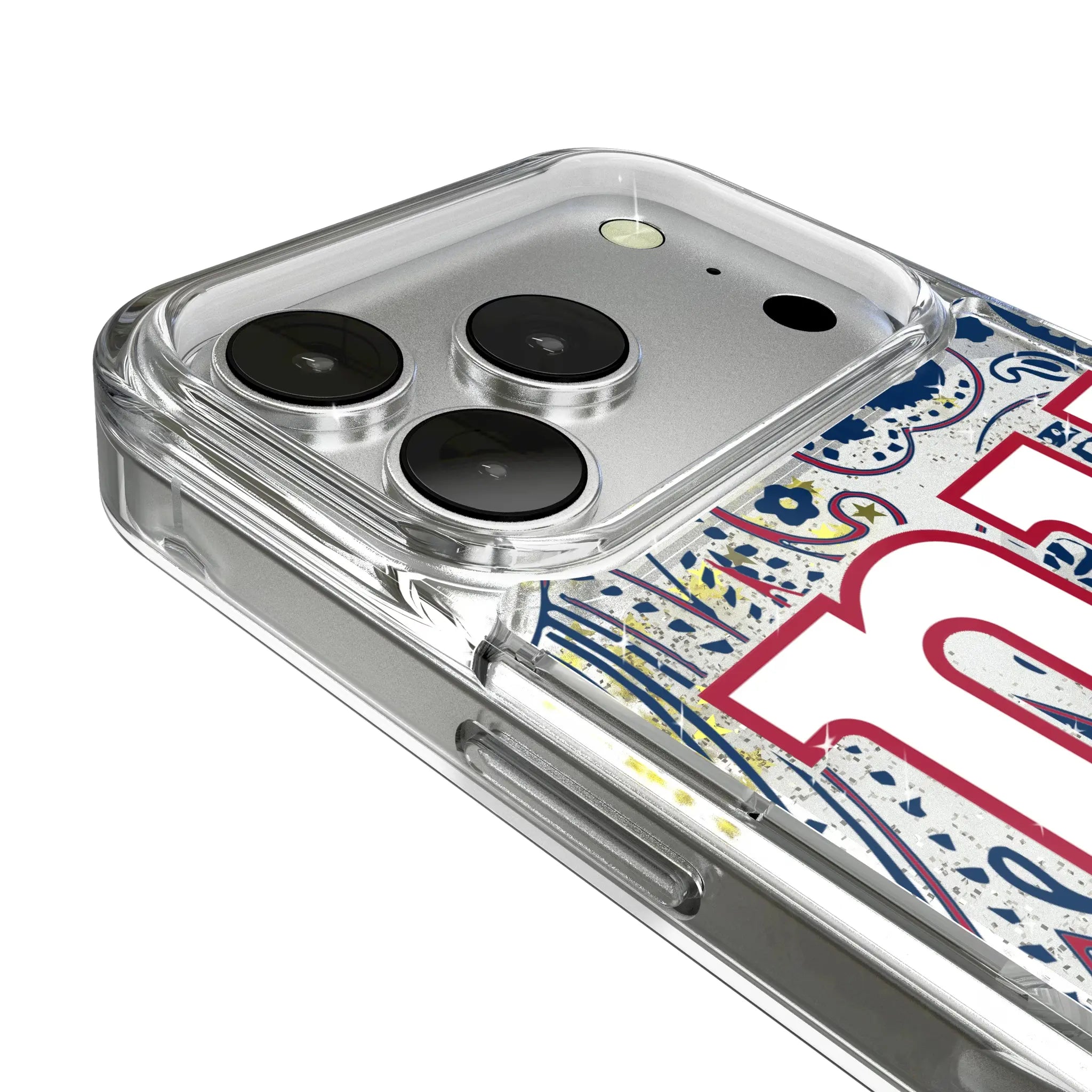 New York Giants Paisley iPhone Glitter Phone Case for Apple iPhone - Detail
