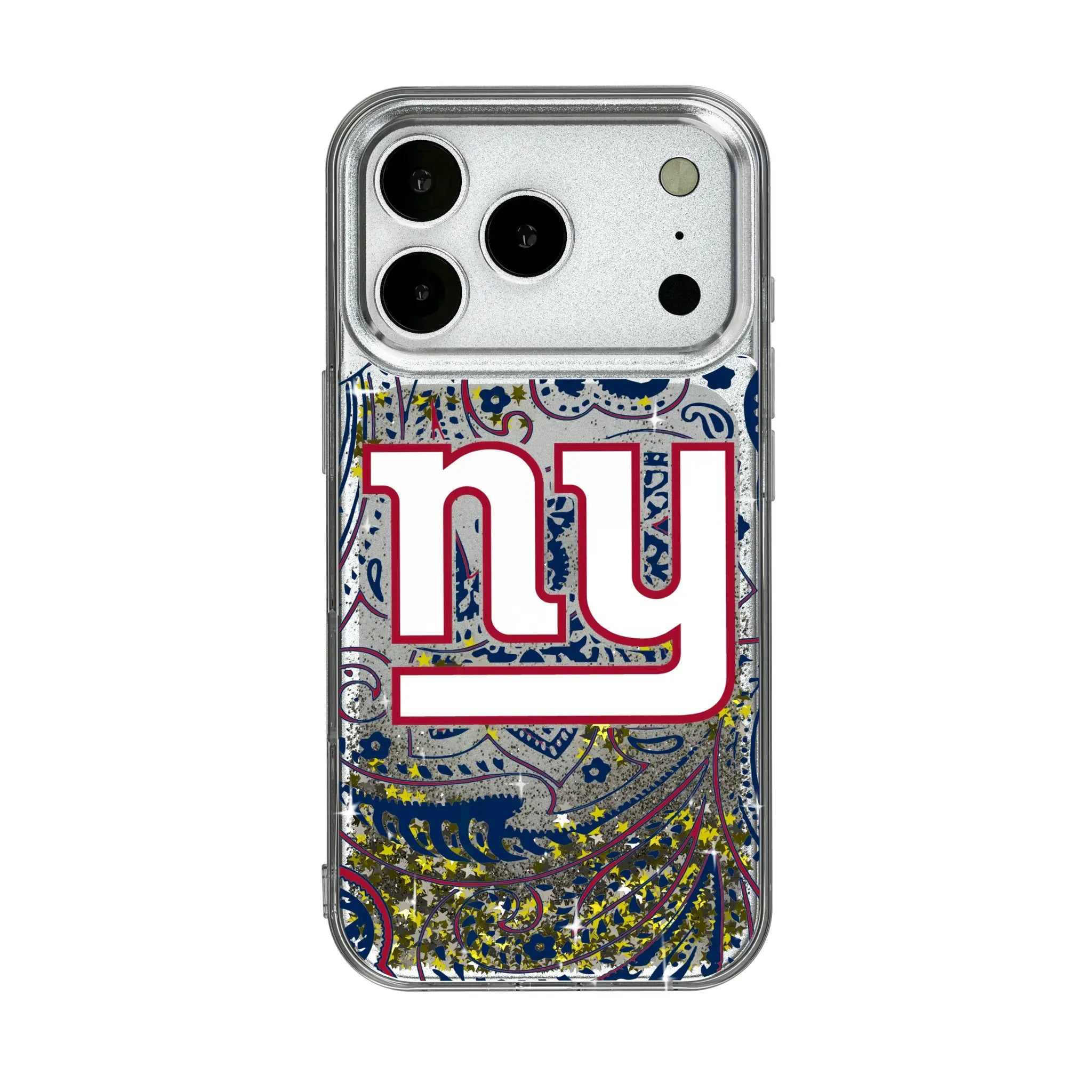 New York Giants Paisley iPhone Glitter Phone Case for Apple iPhone