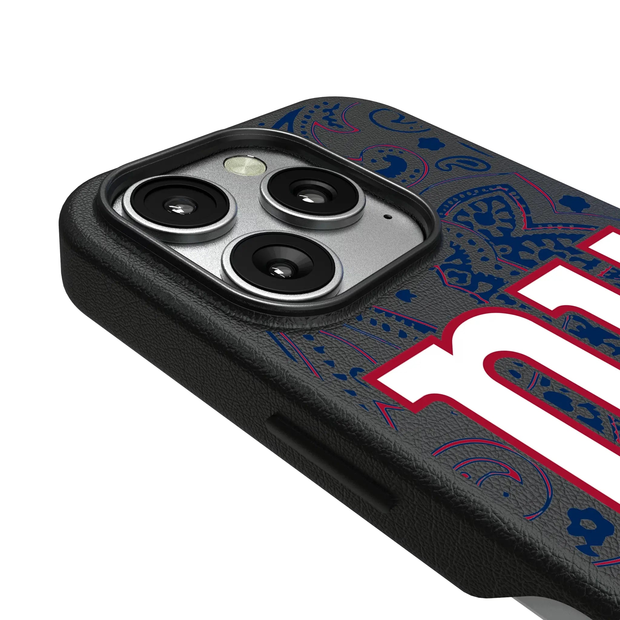 New York Giants Paisley iPhone MagSafe Compatible Phone Case for Apple iPhone - Detail