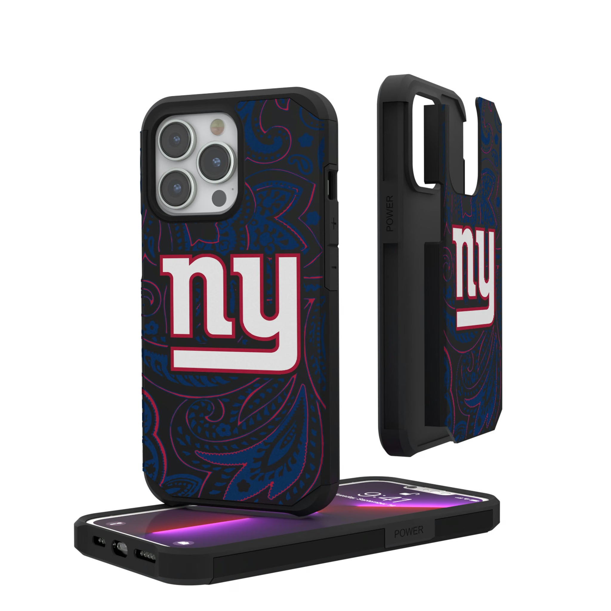 New York Giants Paisley iPhone Rugged Phone Case for Apple iPhone