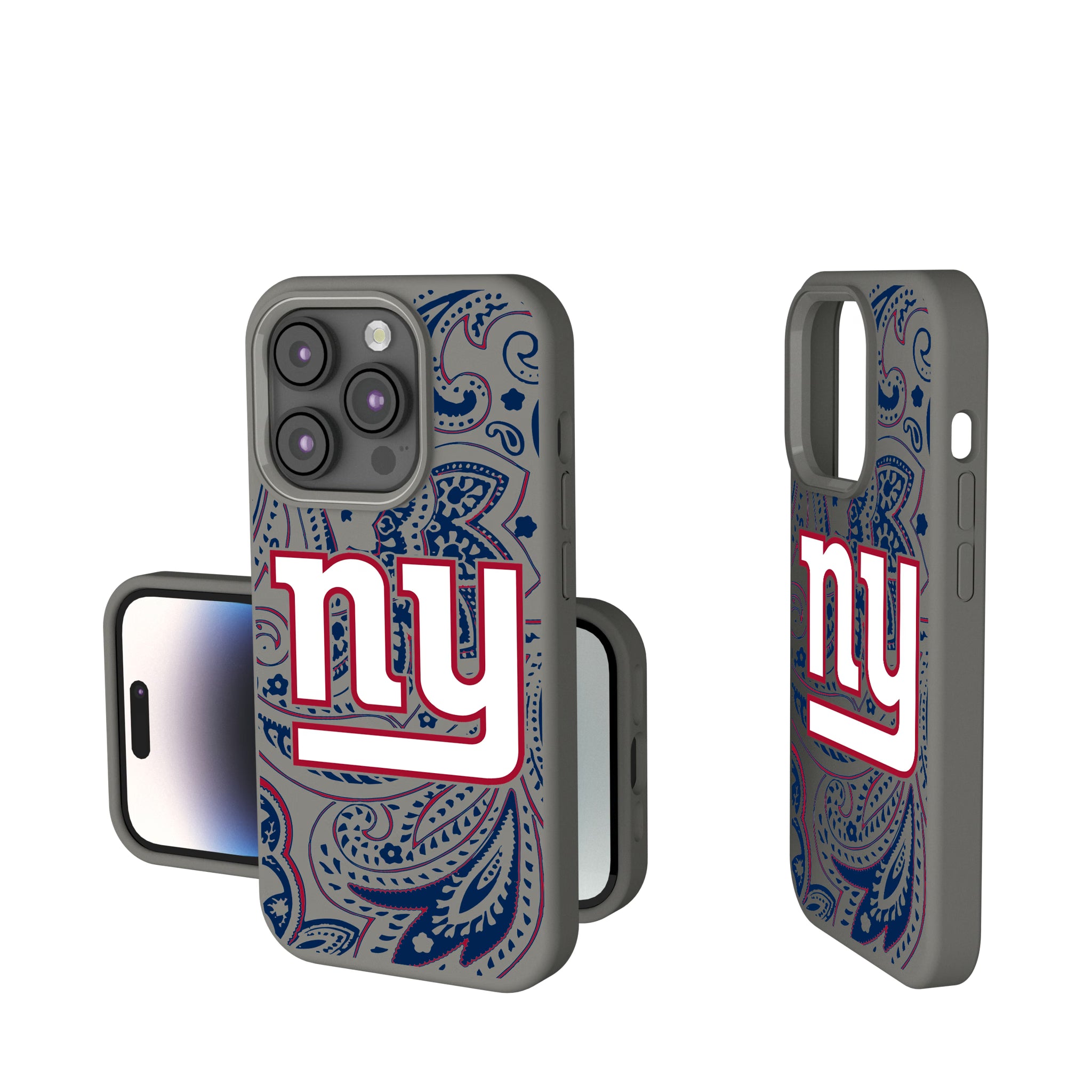 New York Giants Paisley iPhone Soft Touch Phone Case for Apple iPhone