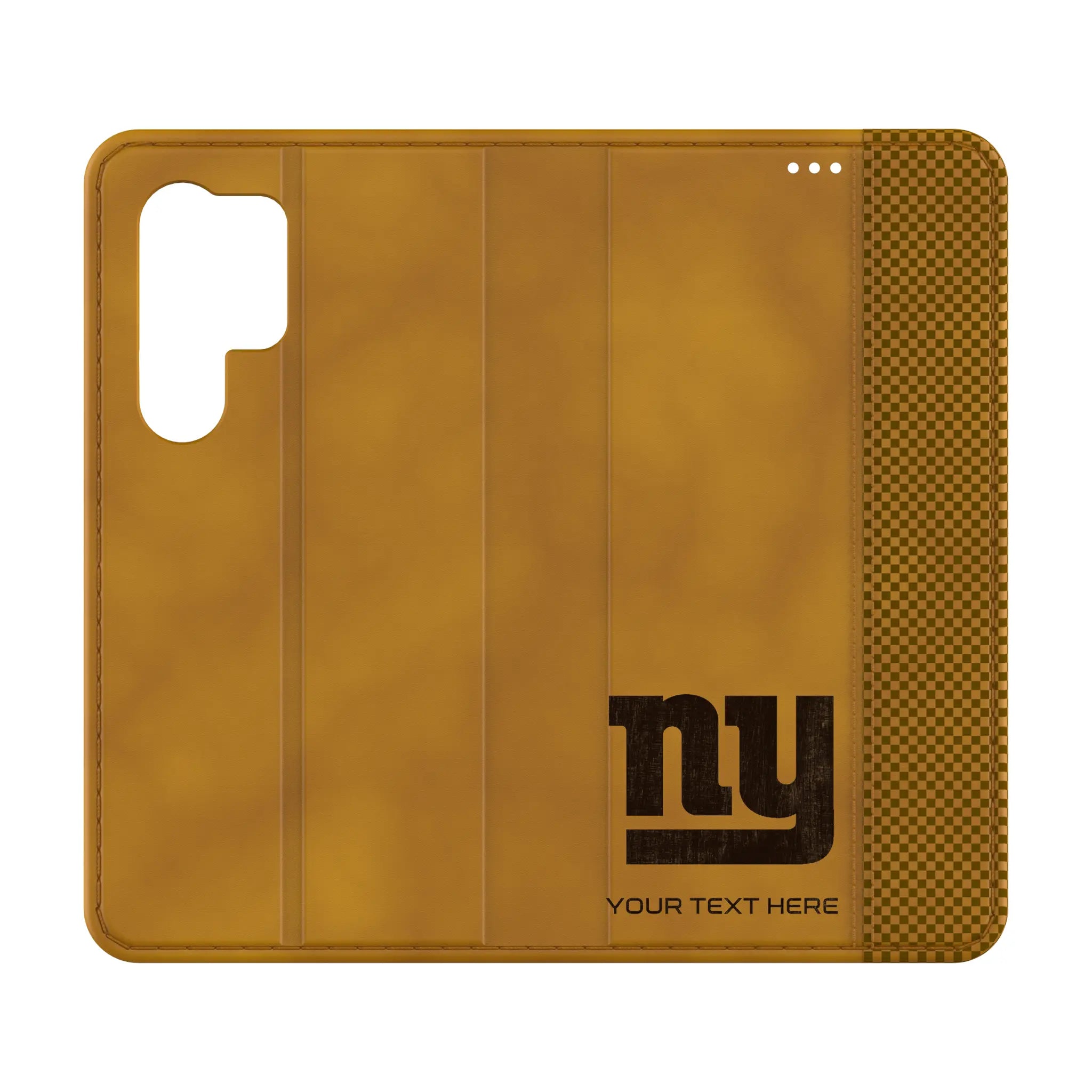New York Giants Personalized Burn Galaxy Folio Phone Case for Samsung Galaxy