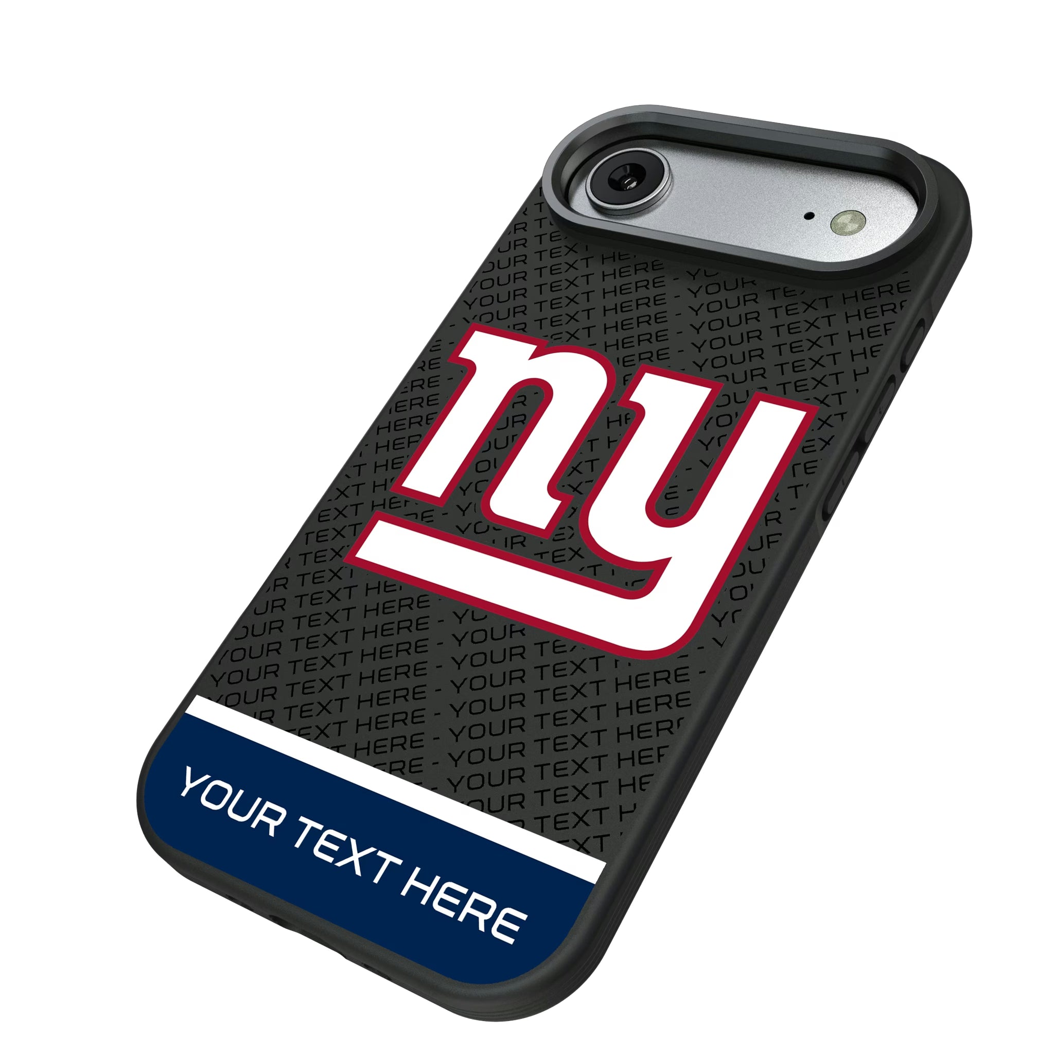 New York Giants Personalized EndZone Plus iPhone Bump Phone Case for Apple iPhone - Isometric View#Device_iPhone Air