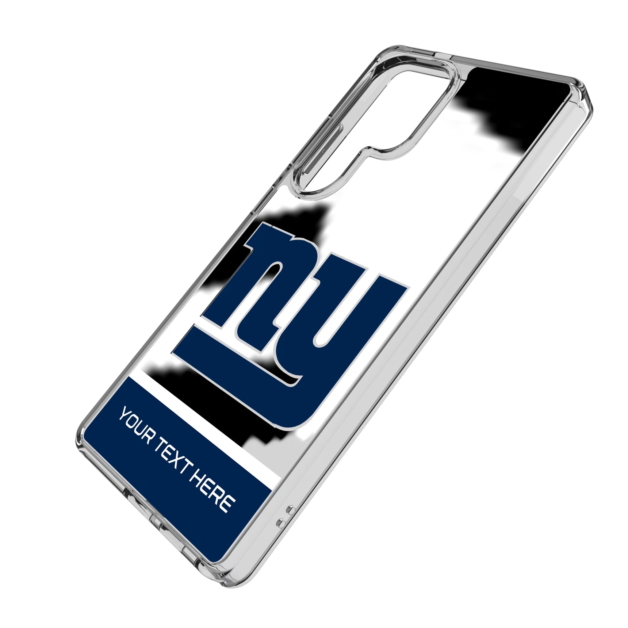 New York Giants Personalized EndZone Plus Galaxy Clear Phone Case for Samsung Galaxy - Isometric View