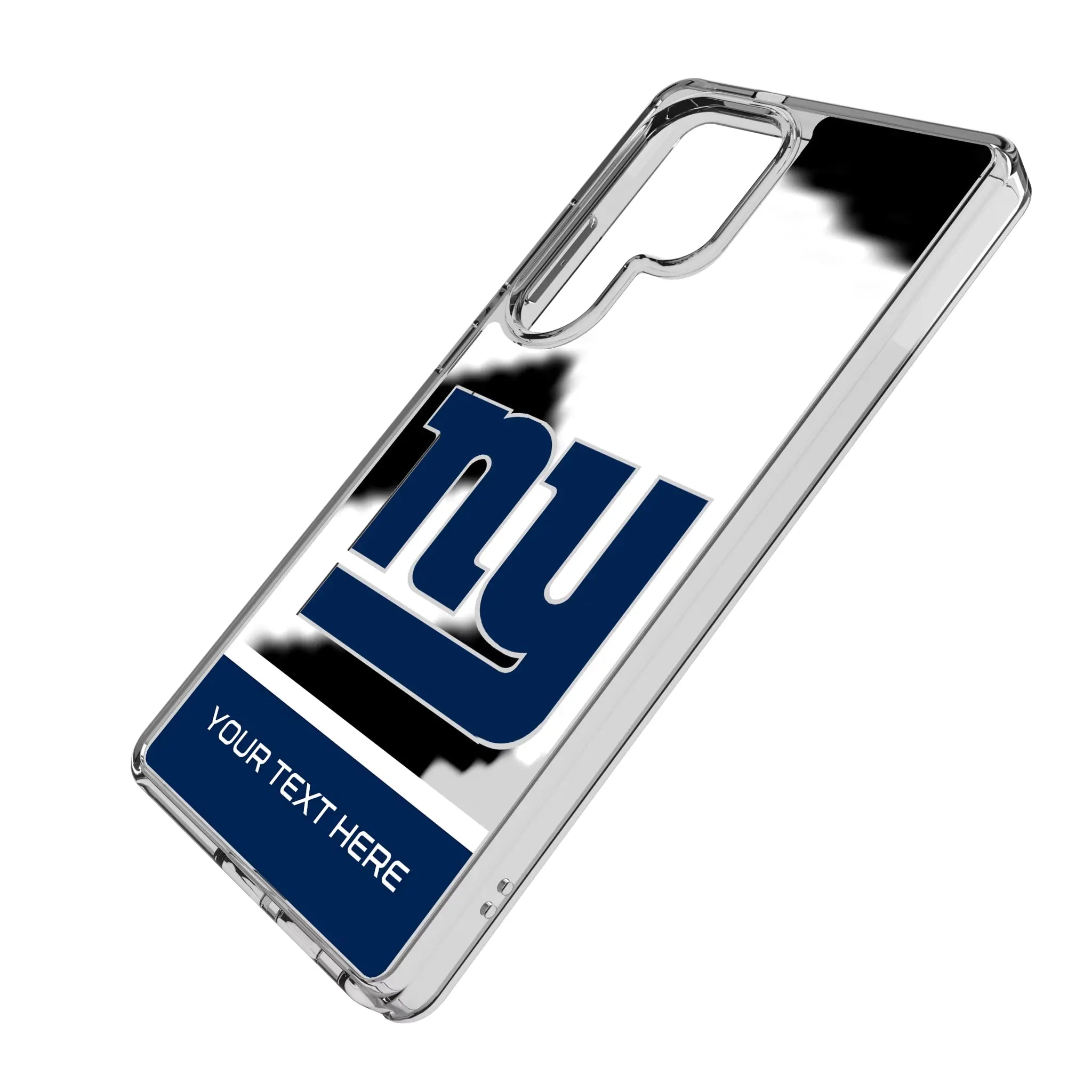New York Giants Personalized EndZone Plus Galaxy Clear Phone Case for Samsung Galaxy - Isometric View#Device_Galaxy S25 Ultra