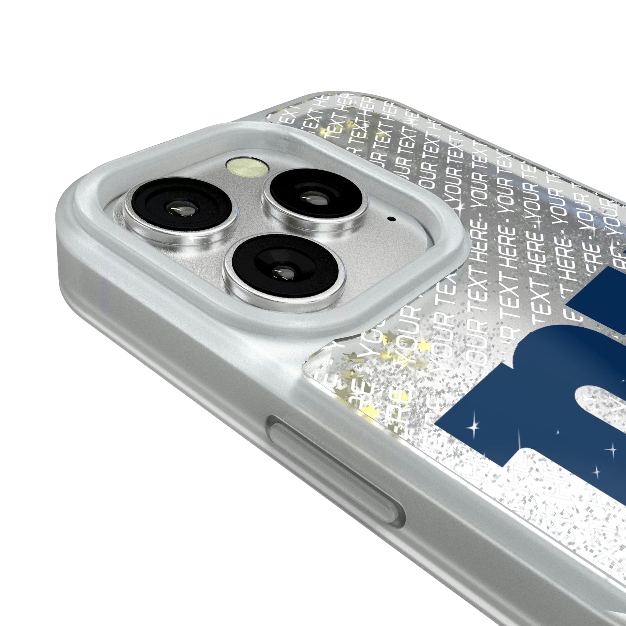 New York Giants Personalized EndZone Plus iPhone Glitter Phone Case for Apple iPhone - Detail#Device_iPhone 16 Pro